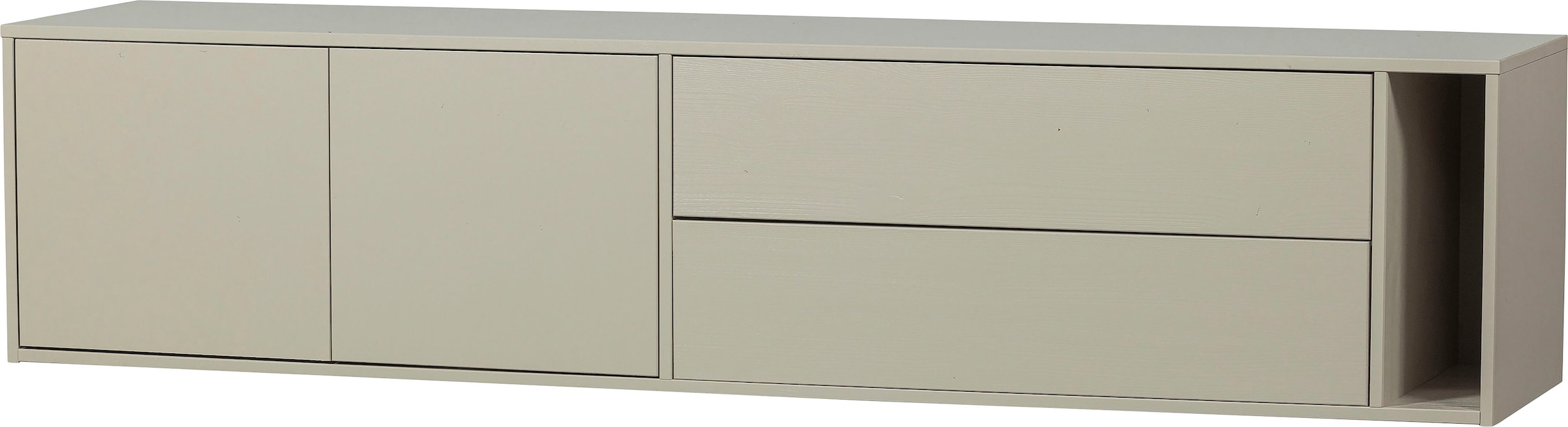WOOOD Lowboard »Settle TV-Kommode«, mit zwei Schubladen, H 45 cm x B 200 cm