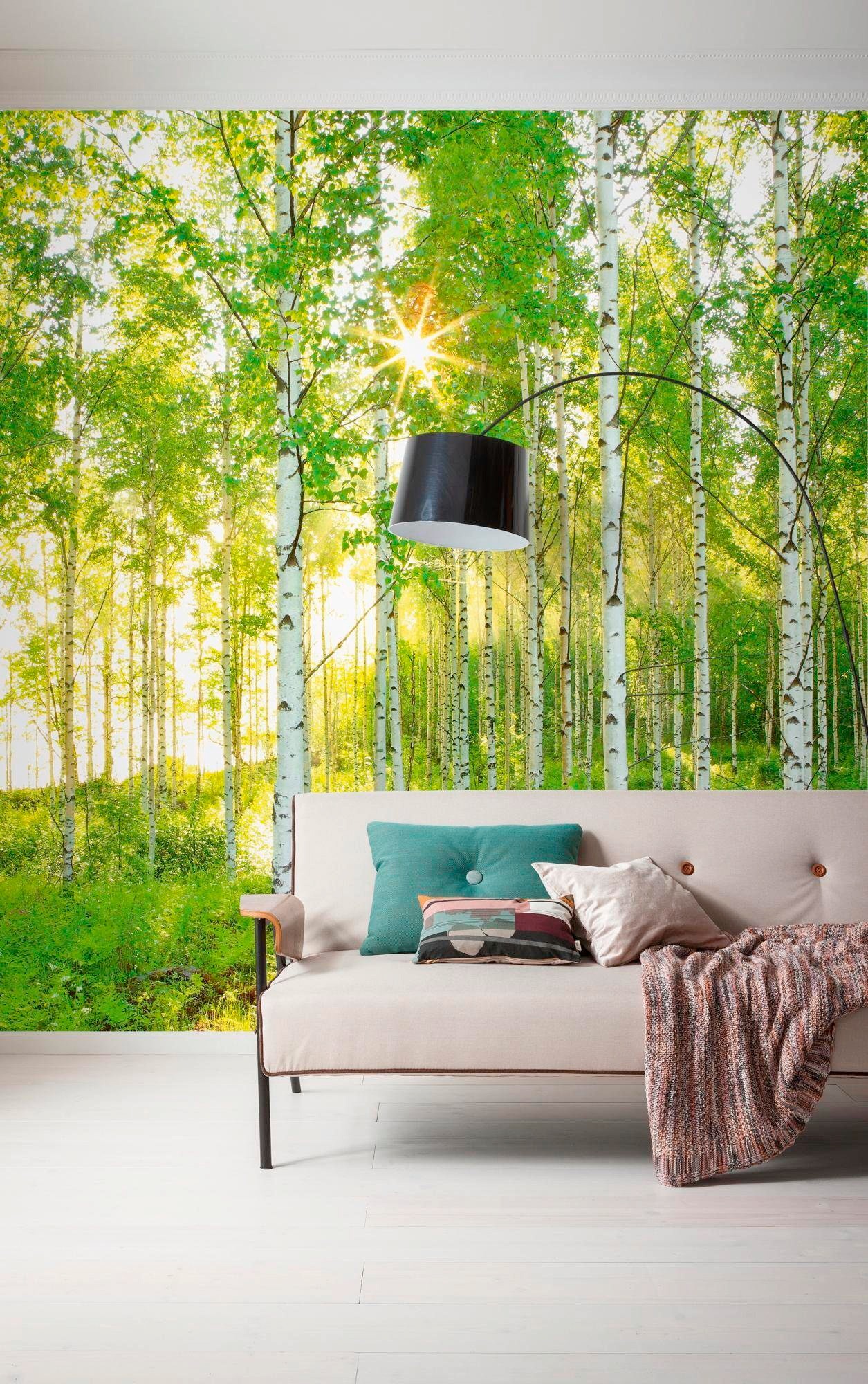 Komar Vliestapete "Digitaldruck Vlies - Sunday - Größe 300 x 250 cm" bedruckt glatt Wohnzimmer, Schlafzimmer