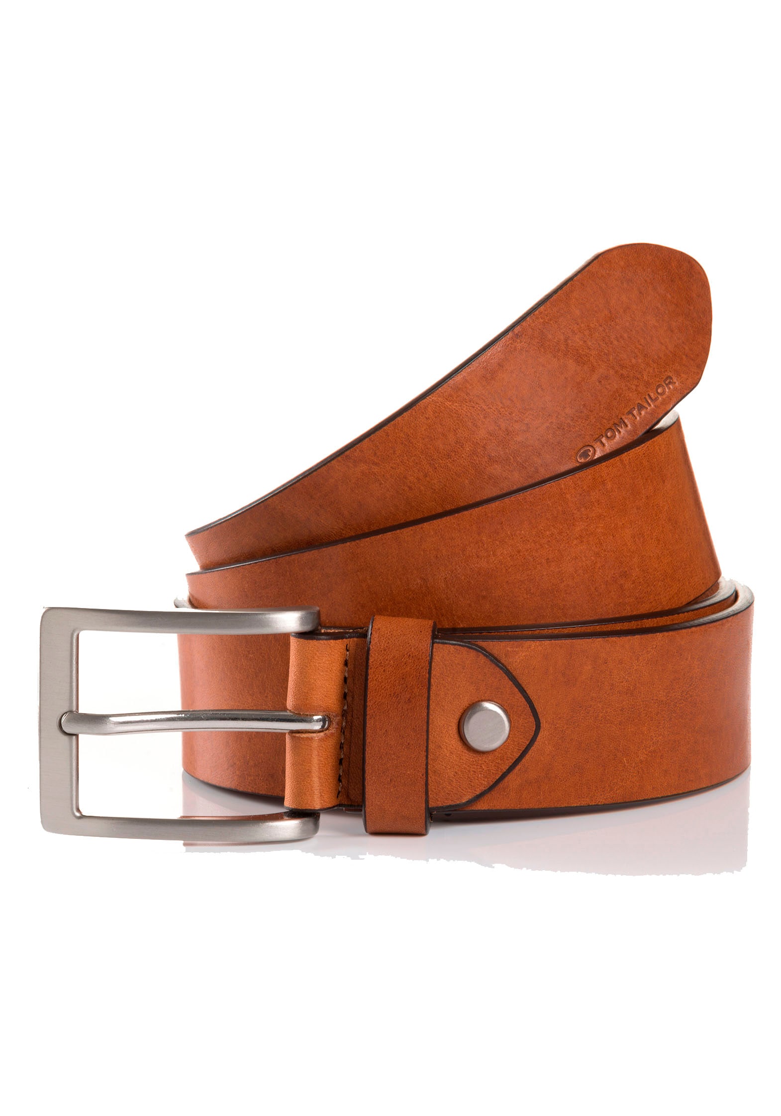 TOM TAILOR Ledergürtel »TTJADEN« 3,5 cm breiter Herrengürtel, ideal zu Jeans bis Gr. 120