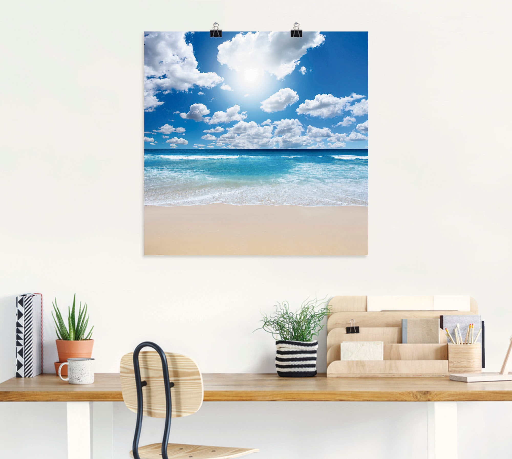 Artland Wandbild »Grossartige Strandlandschaft«, Strand, (1 St.), als Leinwandbild, Poster, Wandaufkleber in verschied. Grössen