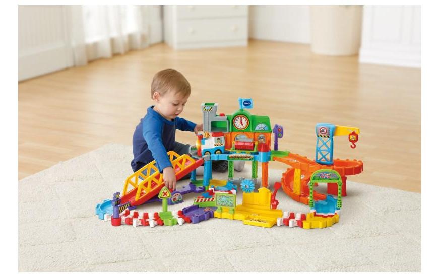 Vtech® Autorennbahn »Tut Tut Baby Flitzer - Grosser Bahnhof«