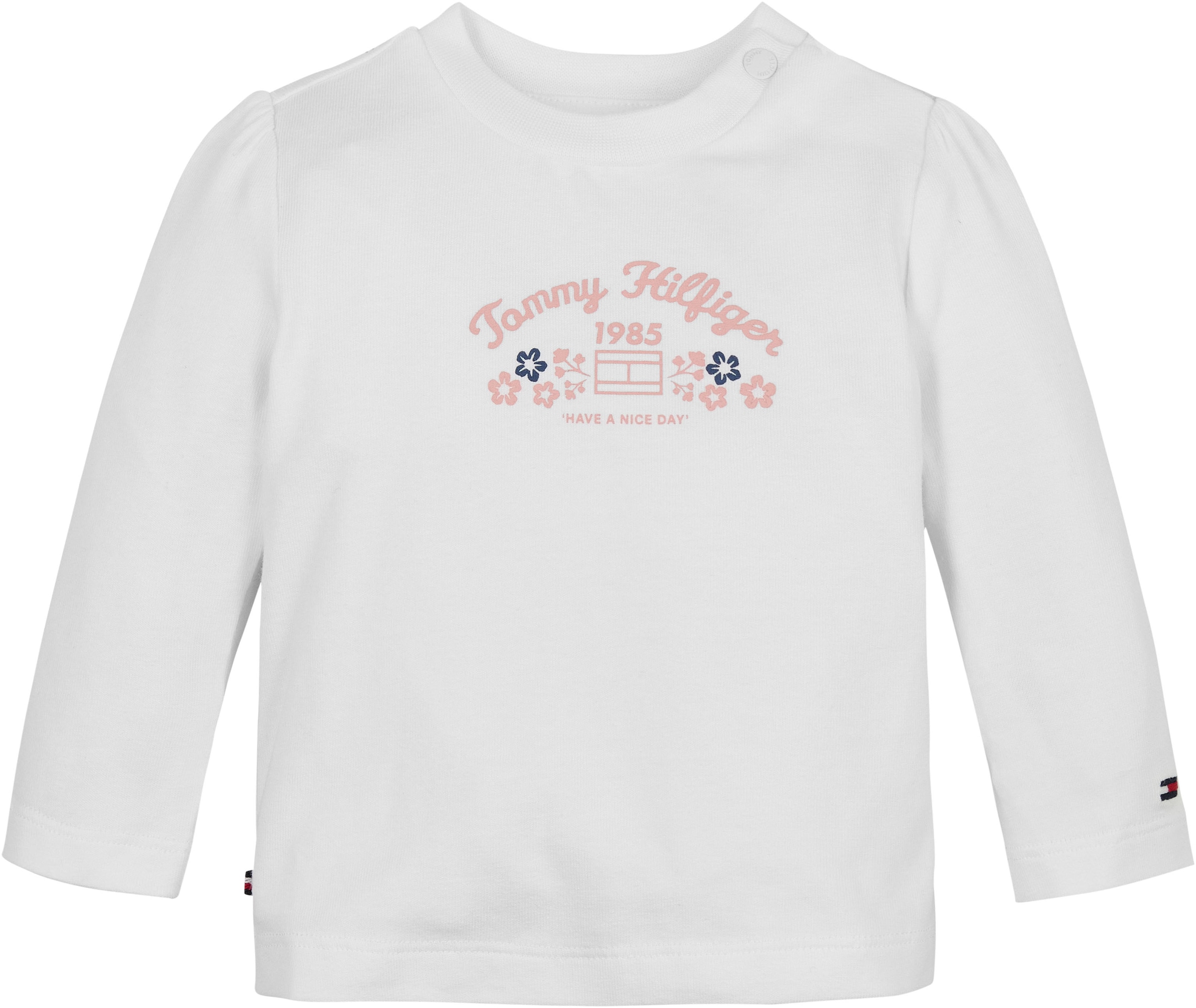 Tommy Hilfiger Shirt & Rock »FLOWER ALLOVER DRESS SET«, Baby bis 2 Jahre, Logodruck, Blümchenprint