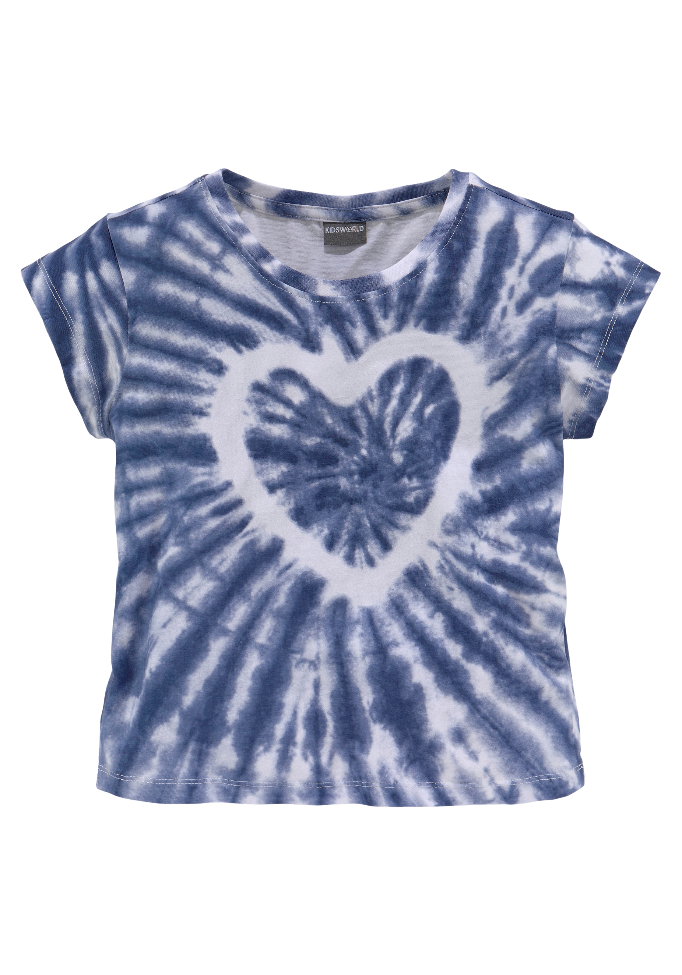 ✵ KIDSWORLD T-Shirt kurze »Herz modische Jelmoli-Versand Form kaufen günstig Batik«, 