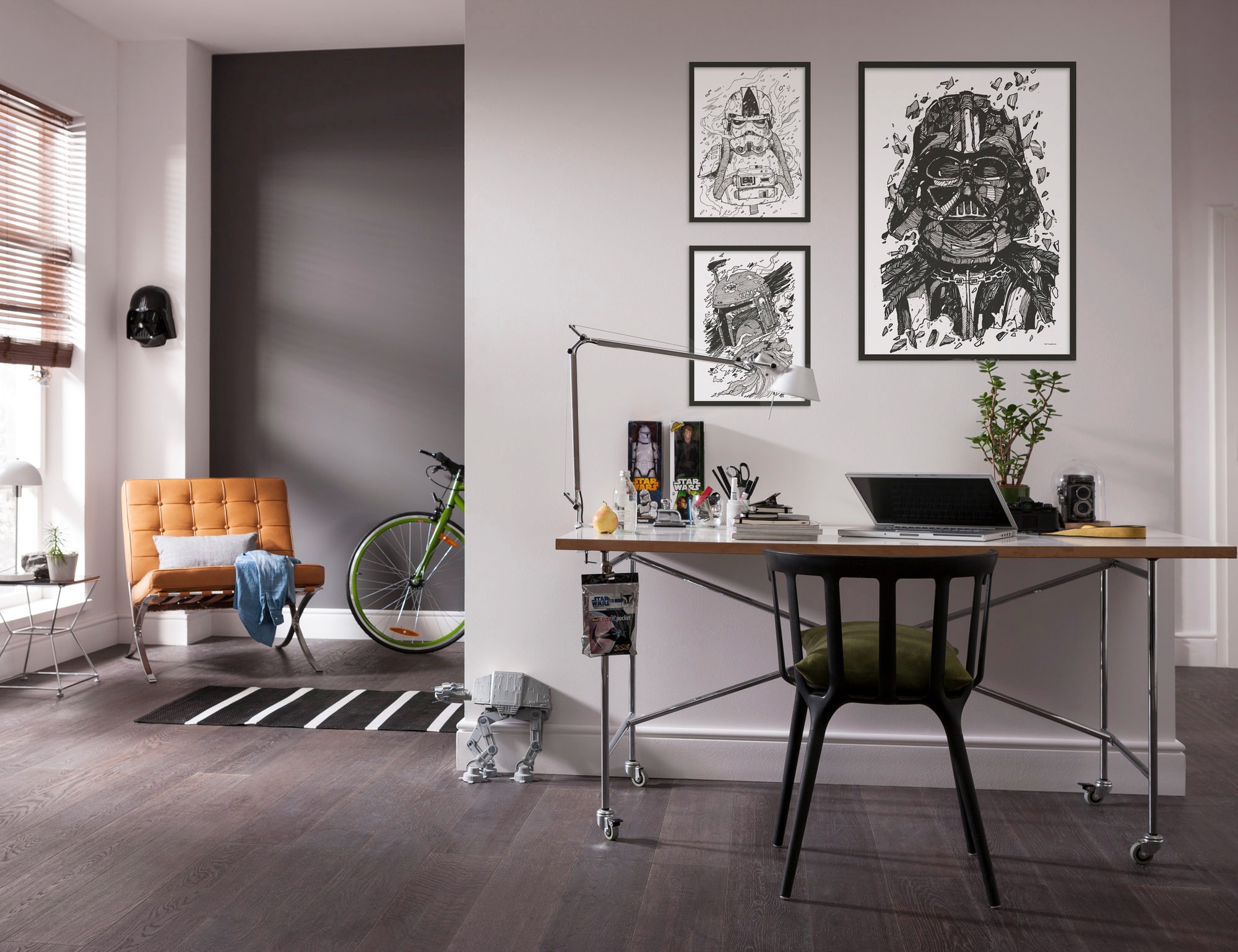 Komar Bild »Star Wars Boba Fett Drawing«, Disney, (1 St.), Wandbild zur Dekoration im Kinderzimmer - ohne Rahmen