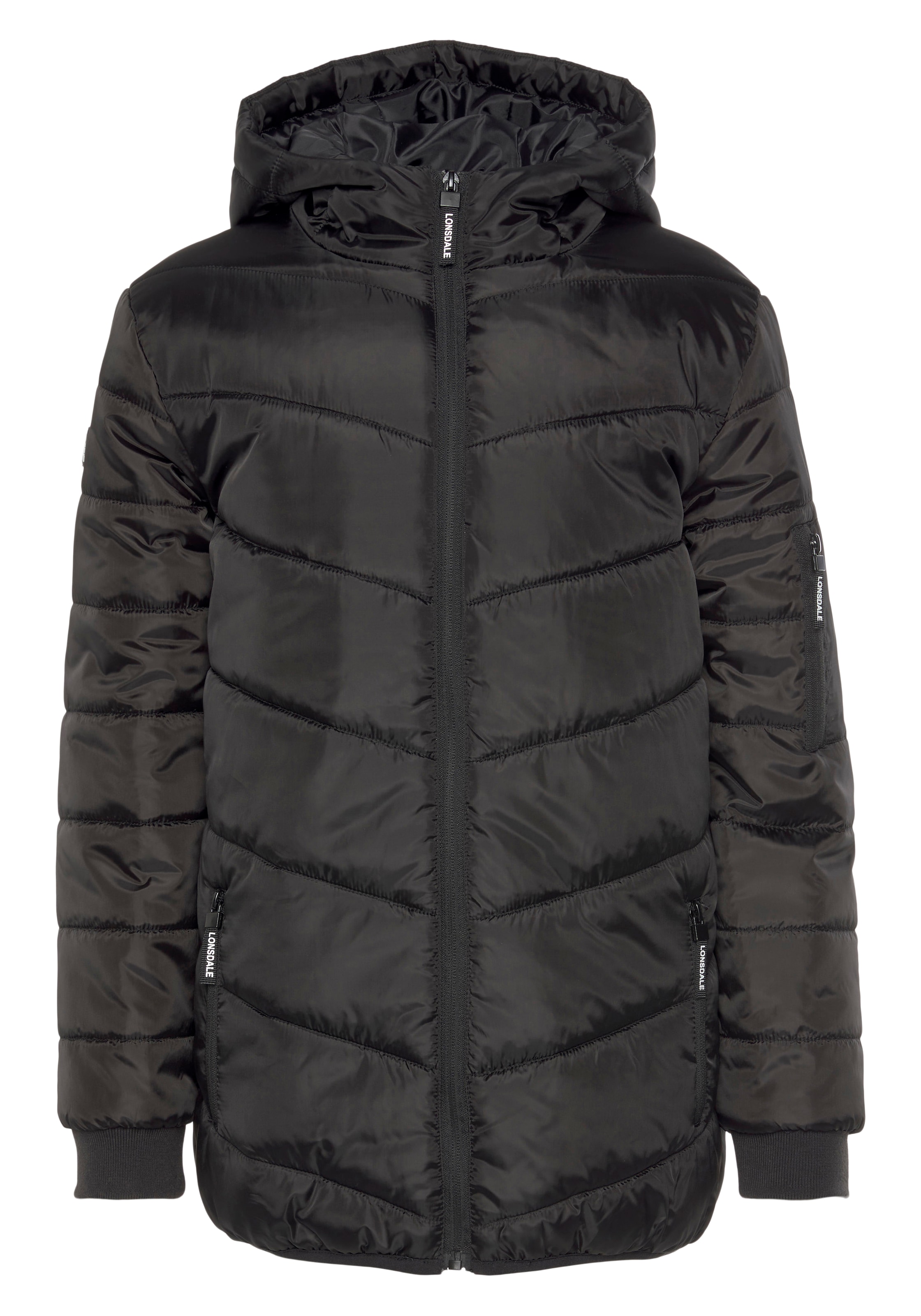 Lonsdale Steppjacke »- für Kinder«, mit Kapuze