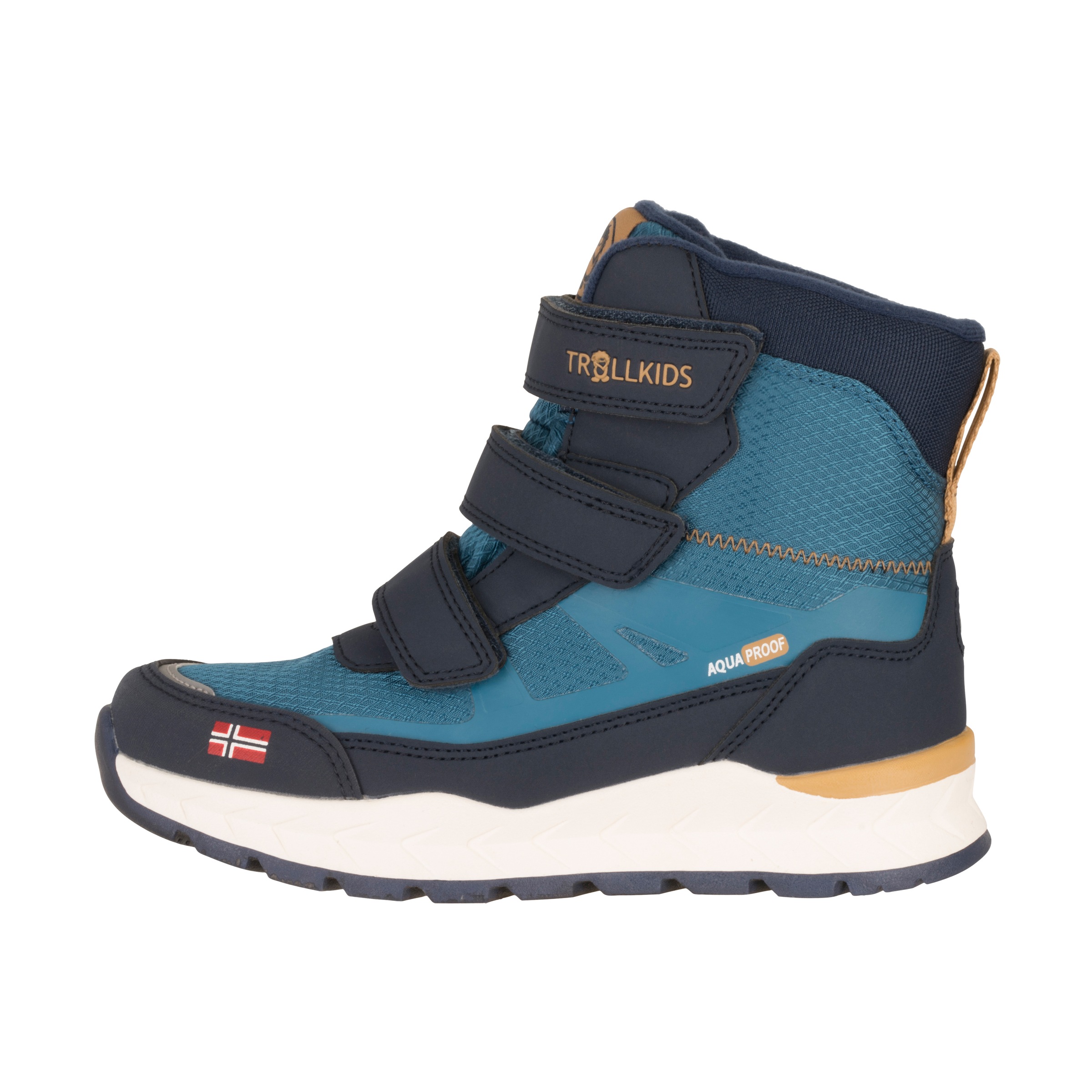 TROLLKIDS Winterstiefel »KIDS RAULAND WINTER BOOTS«, wasserdicht, Klettverschluss, reflektierende Details