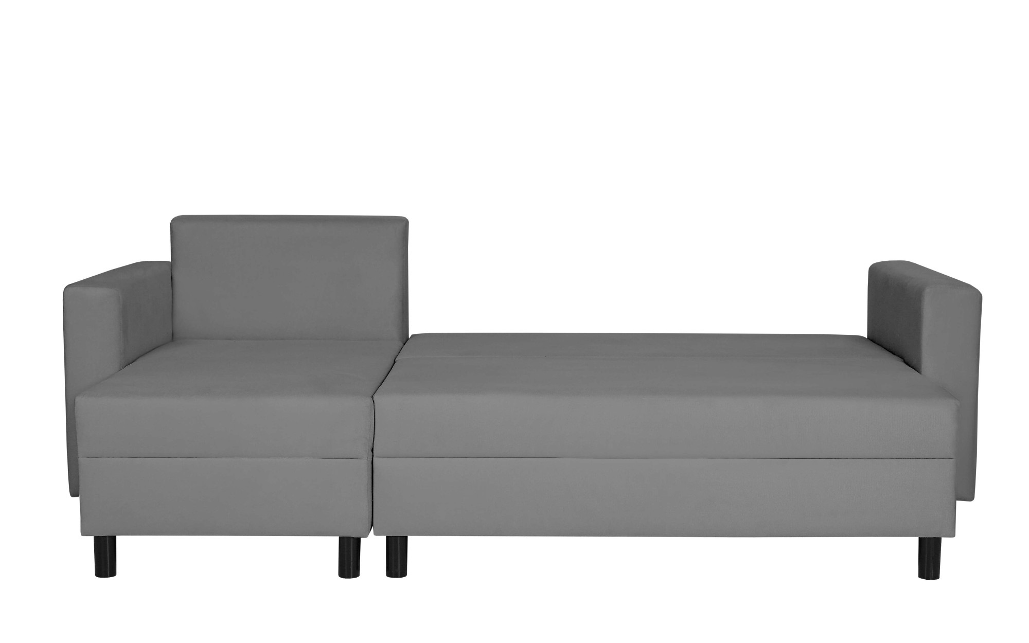 INOSIGN Ecksofa »GLENOE Schlafsofa mit Bettkasten, Recamiere beidseitig montierbar«, L-Form, Masse B/T/H: 230/135/84,5 cm, Velvet & Struktur weich