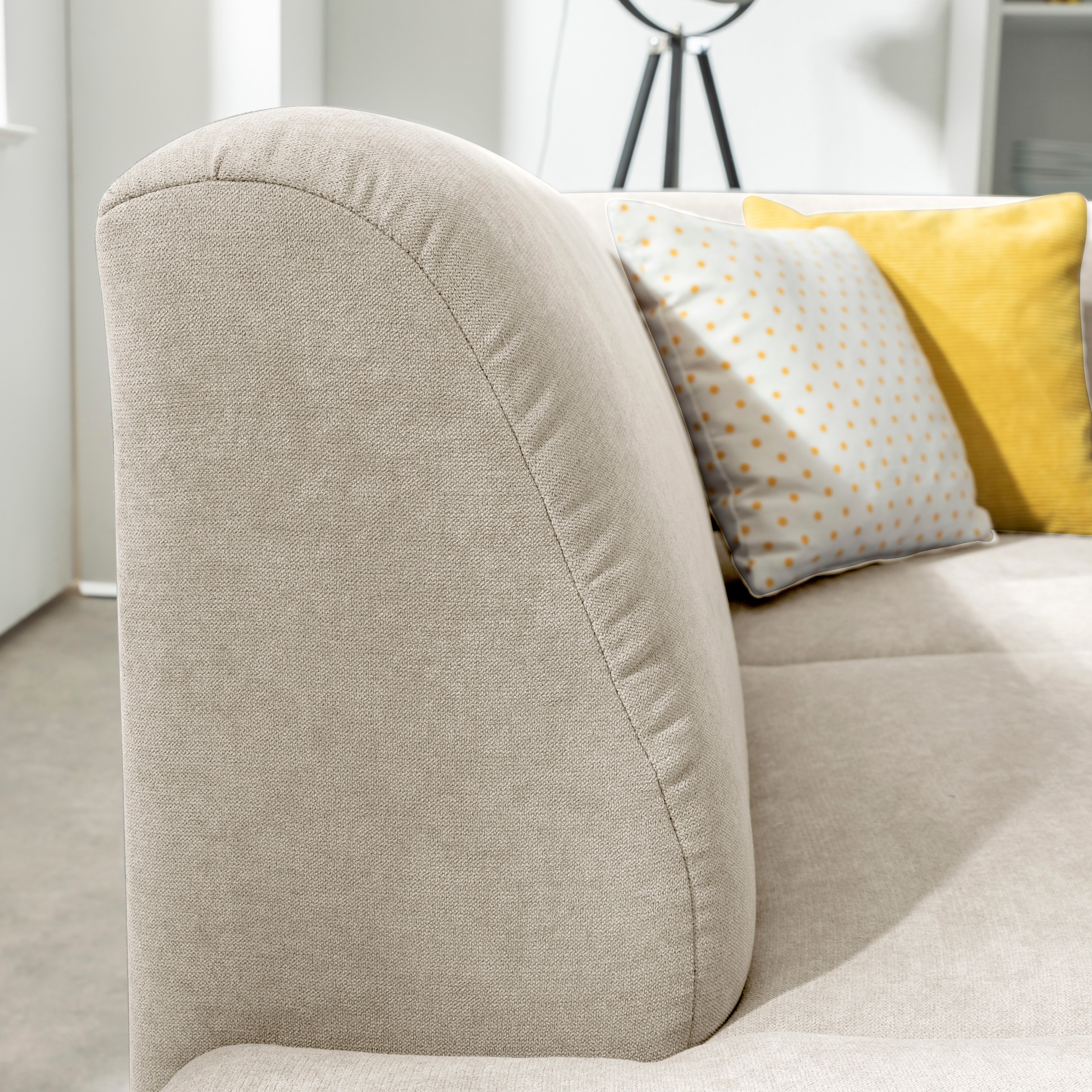 Max Winzer® Ecksofa »Toulouse modern und bequem, aktuelles Design, hoher Sitzkomfort«, mit klappbaren Armlehnen, Breite 271 cm
