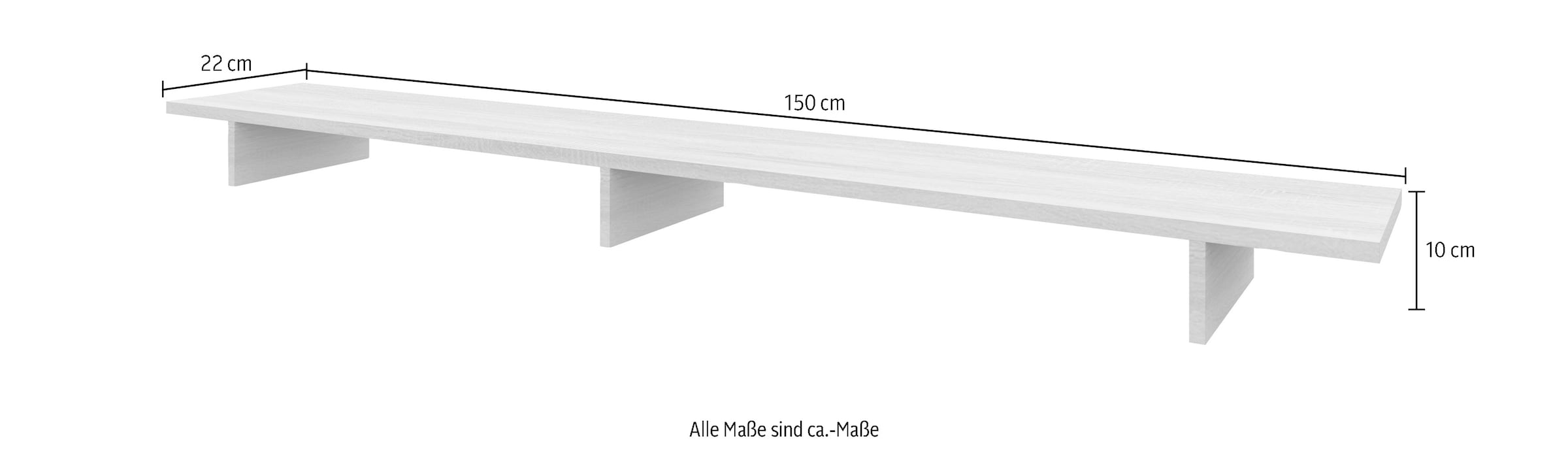 borchardt Möbel Schreibtischaufsatz »Wallis«, 150 cm Breite