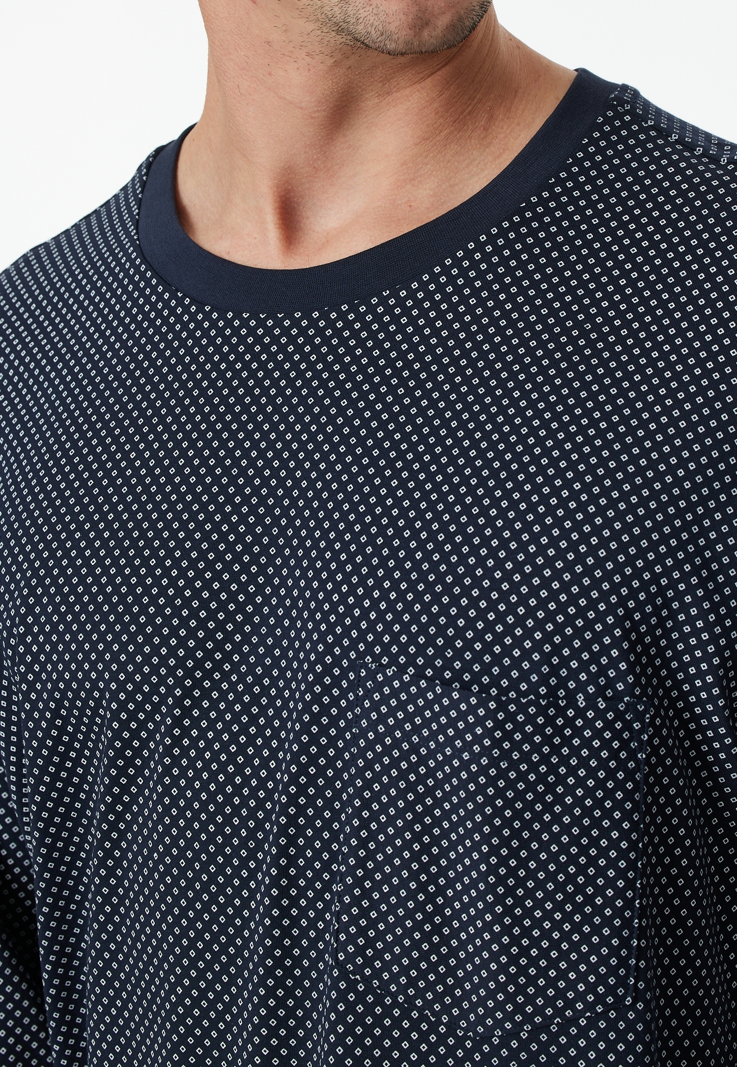 Schiesser Schlafanzug »"Comfort Essentials"«, (2 tlg.), mit gestreiftem Oberteil
