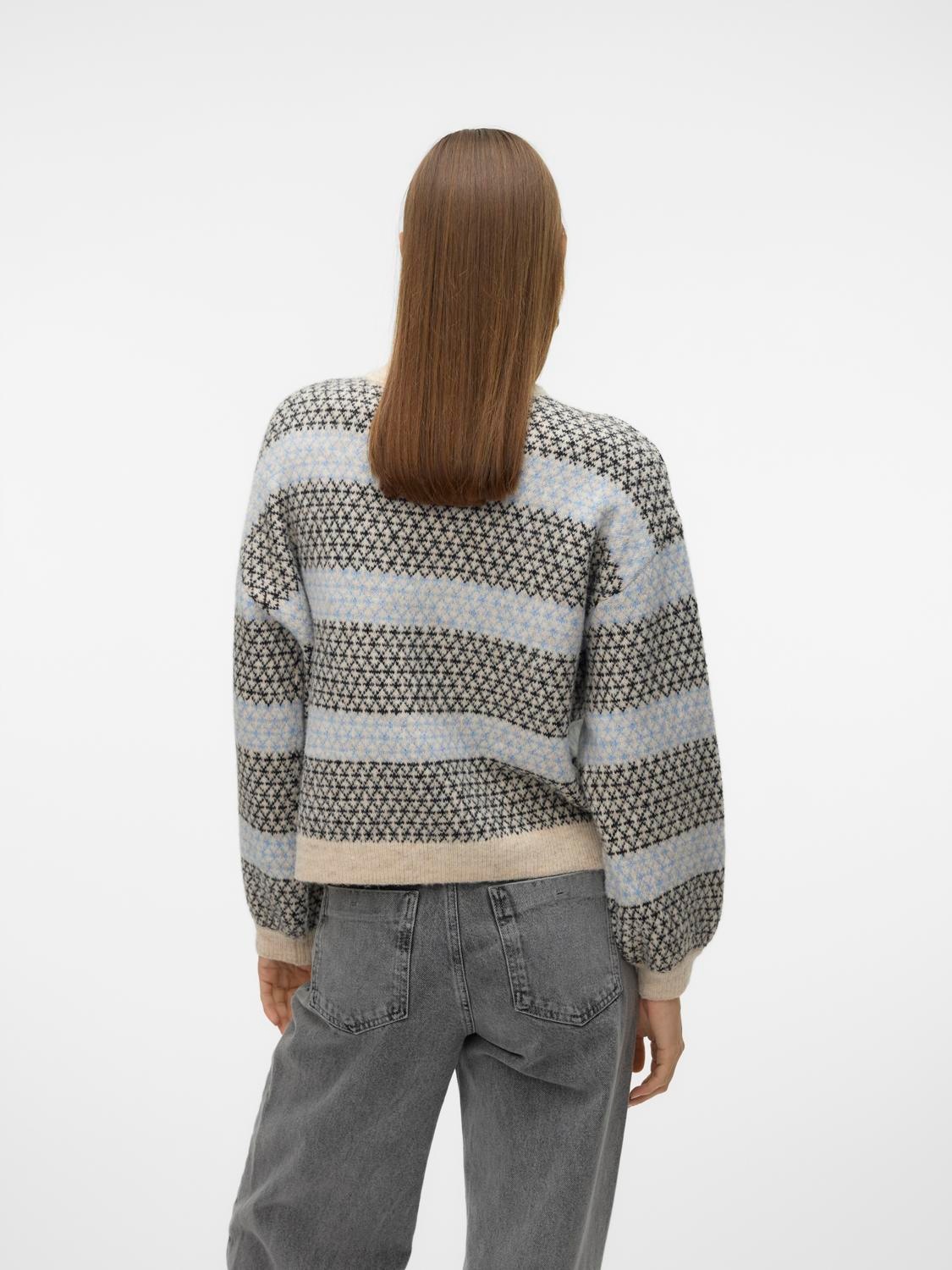 Vero Moda Strickpullover »VMTRIXIE LS HIGHNECK PULLOVER GA BOO«, mit Strickmuster