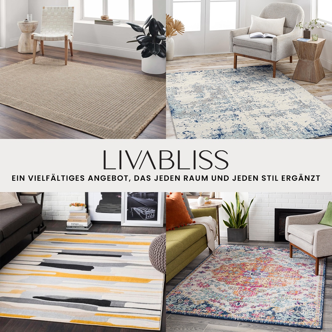 Livabliss Teppich »MUNICH«, rechteckig, 11 mm Höhe, Vintage Orientteppich, Kurzflor Boho Wohnzimmerteppich, Läufer