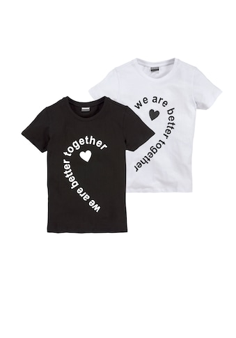 KIDSWORLD T-Shirt »we are better together«, (Packung, 2 tlg.), Basic Form kaufen