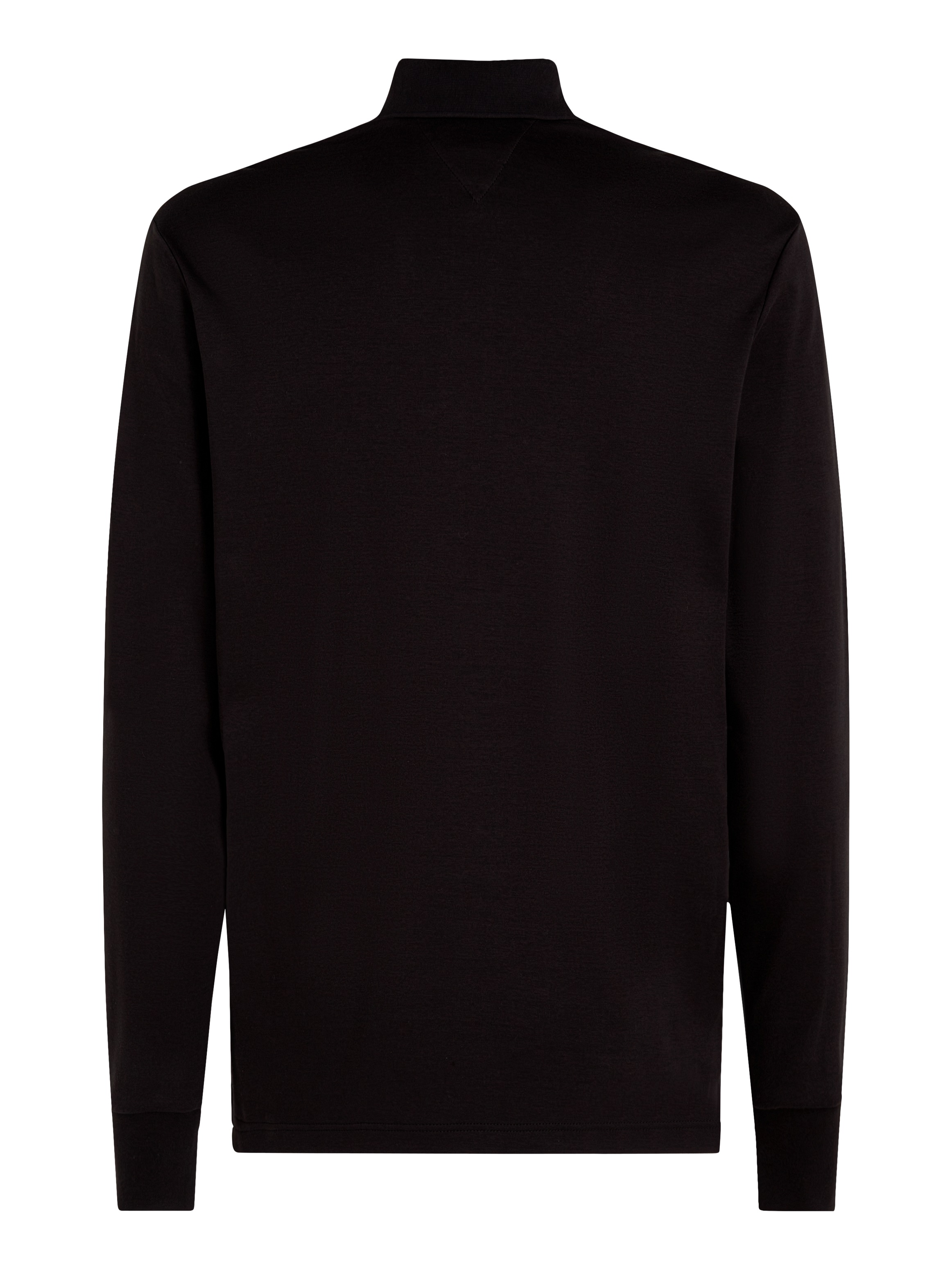 Tommy Hilfiger Langarm-Poloshirt »L/S LIQUID COTTON REG POLO mit Jersey und Markenlabel«, unifarben, casual, regular fit, Baumwolle, Polokragen