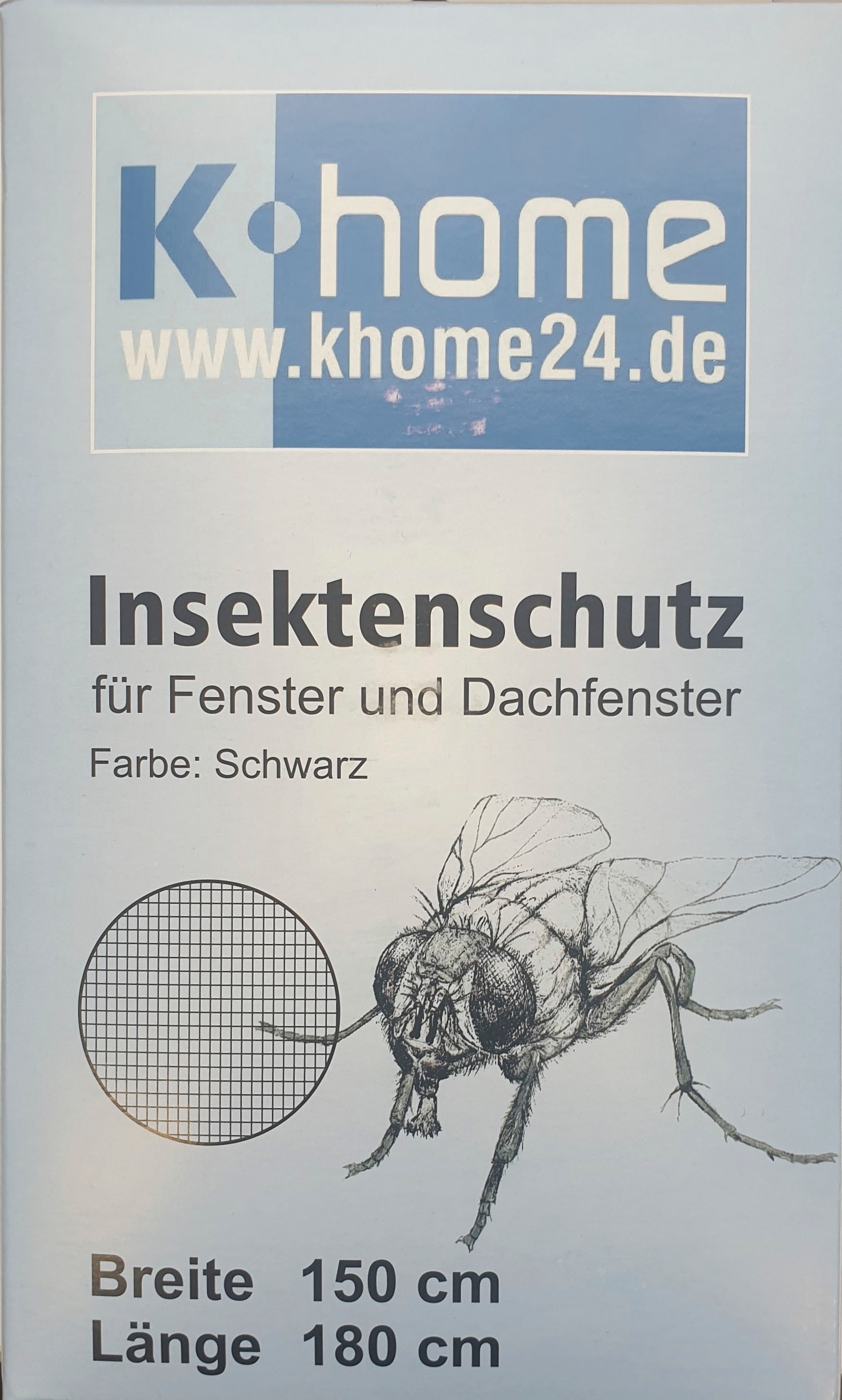 K-HOME Fliegengitter-Gewebe »Insektenschutz«, für Fenster und Dachfenster, mit Sonnenschutz, BxH: 150 x 180 cm