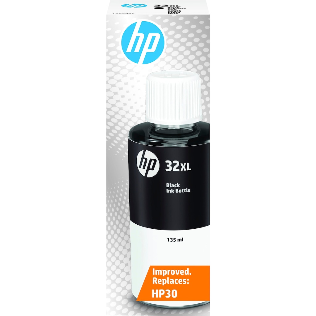 HP Nachfülltinte »32XL Schwarz Original Tintenflasche, 135 ml«, für HP, (1 St.)