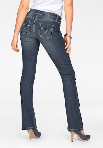 Arizona Bootcut-Jeans »mit Kontrastnähten«, Mid Waist kaufen