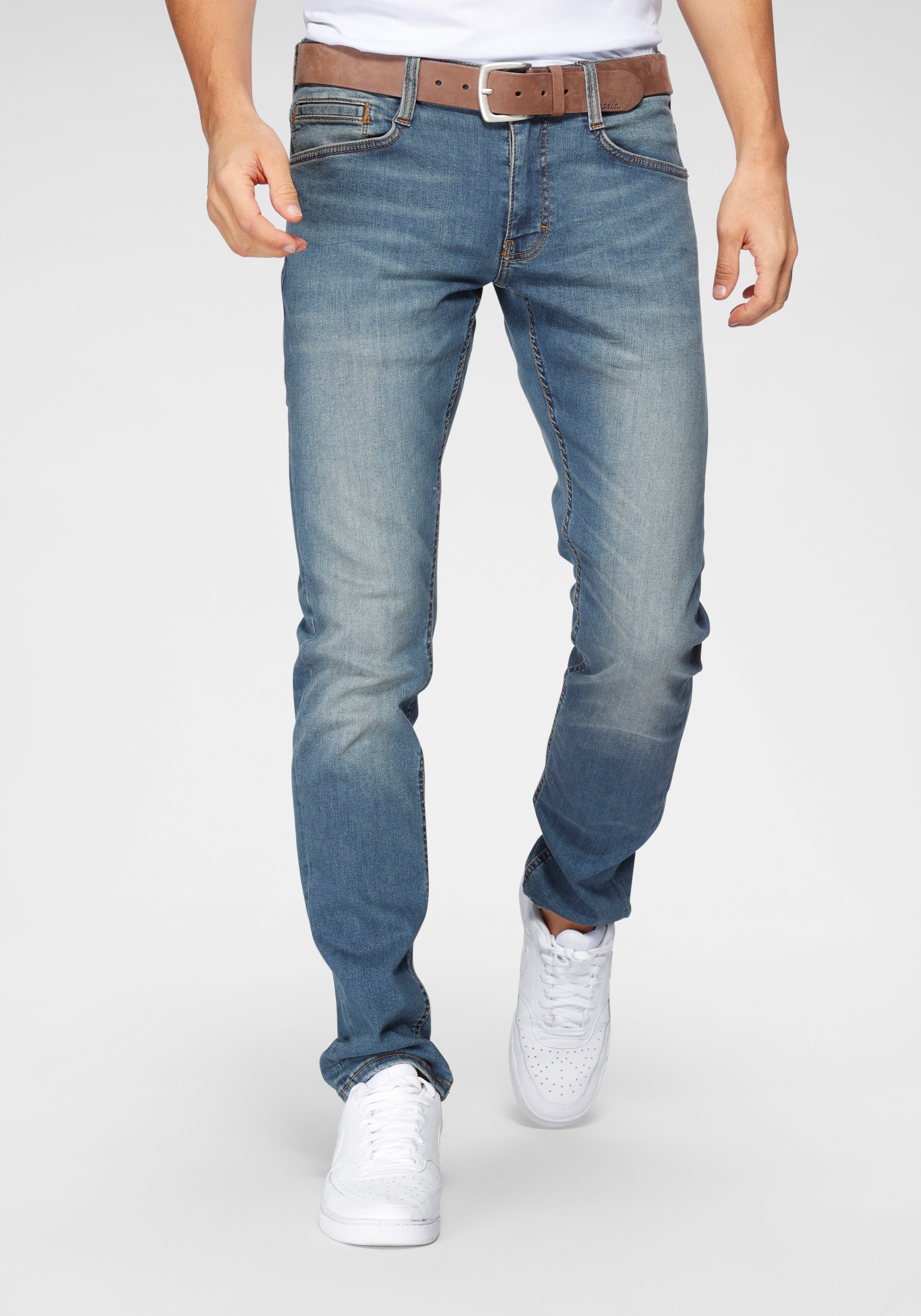 5-Pocket-Jeans »Style Oregon Slim«, mit leichten Abriebeffekten