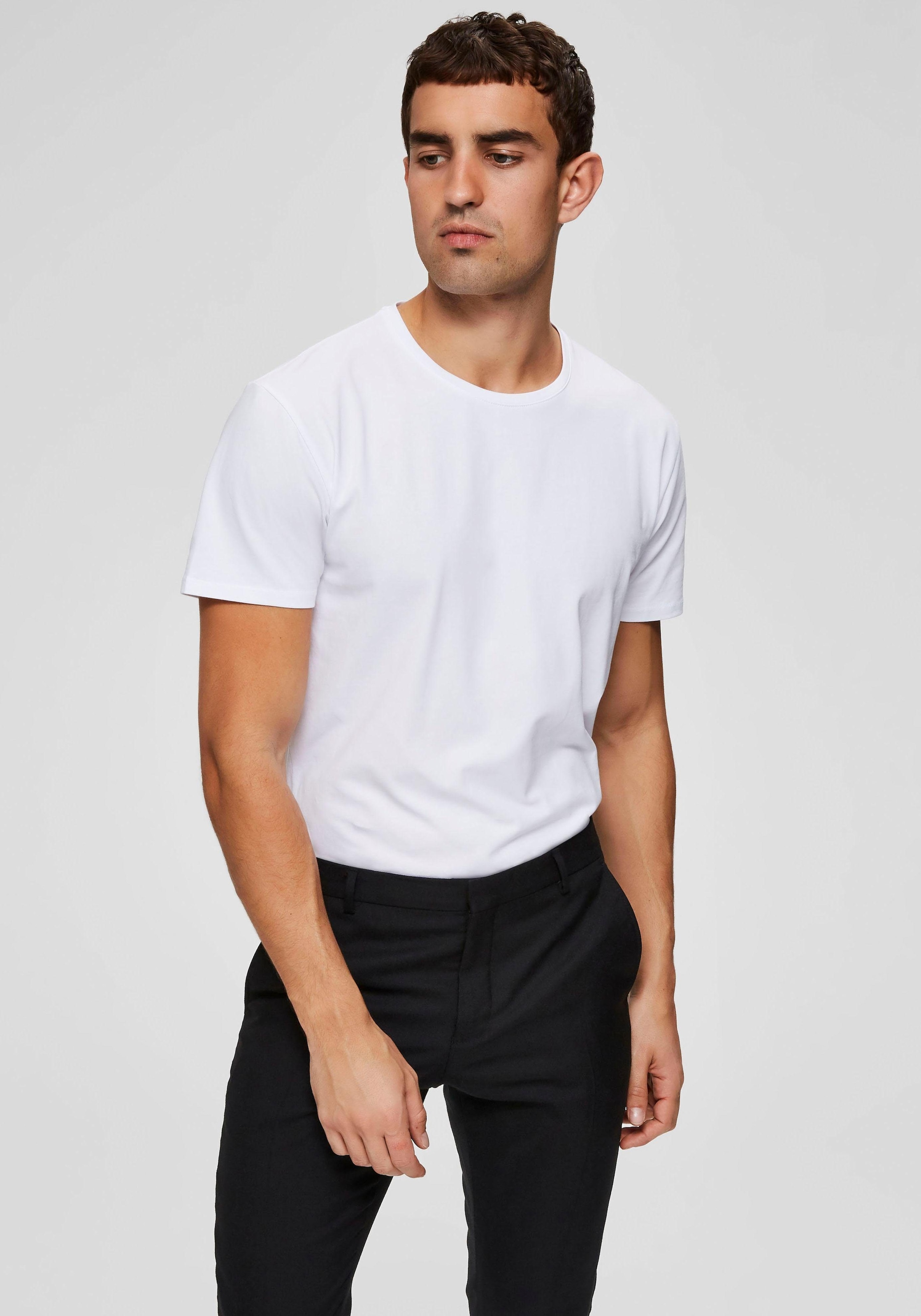 SELECTED HOMME Rundhalsshirt »Basic T-Shirt«