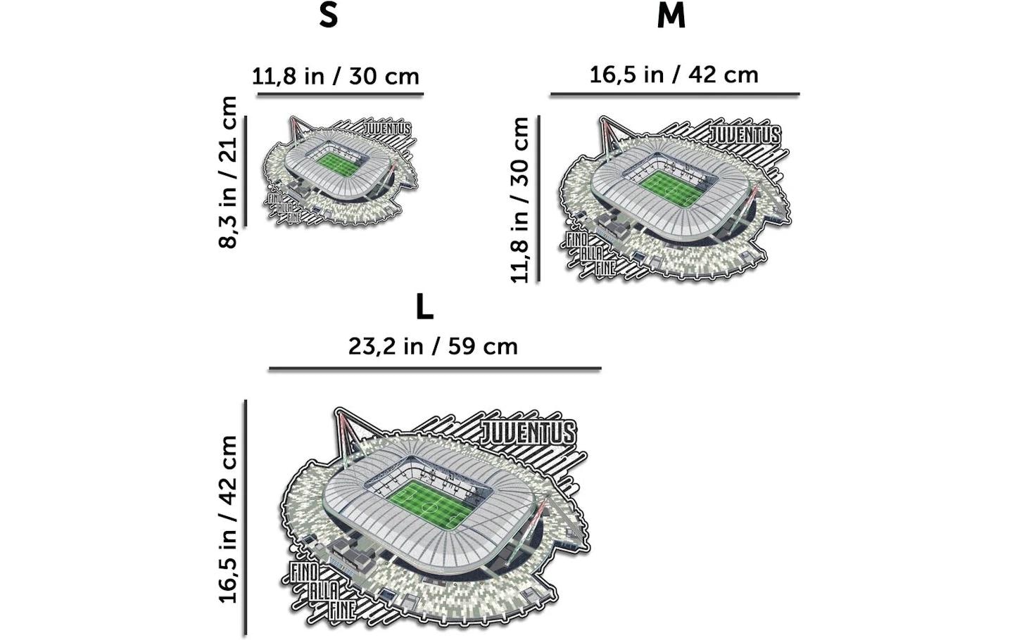 Puzzle »Iconic Juventus Fc – Allianz Stadium«, Holzart: Birke (Herkunftsland: China)