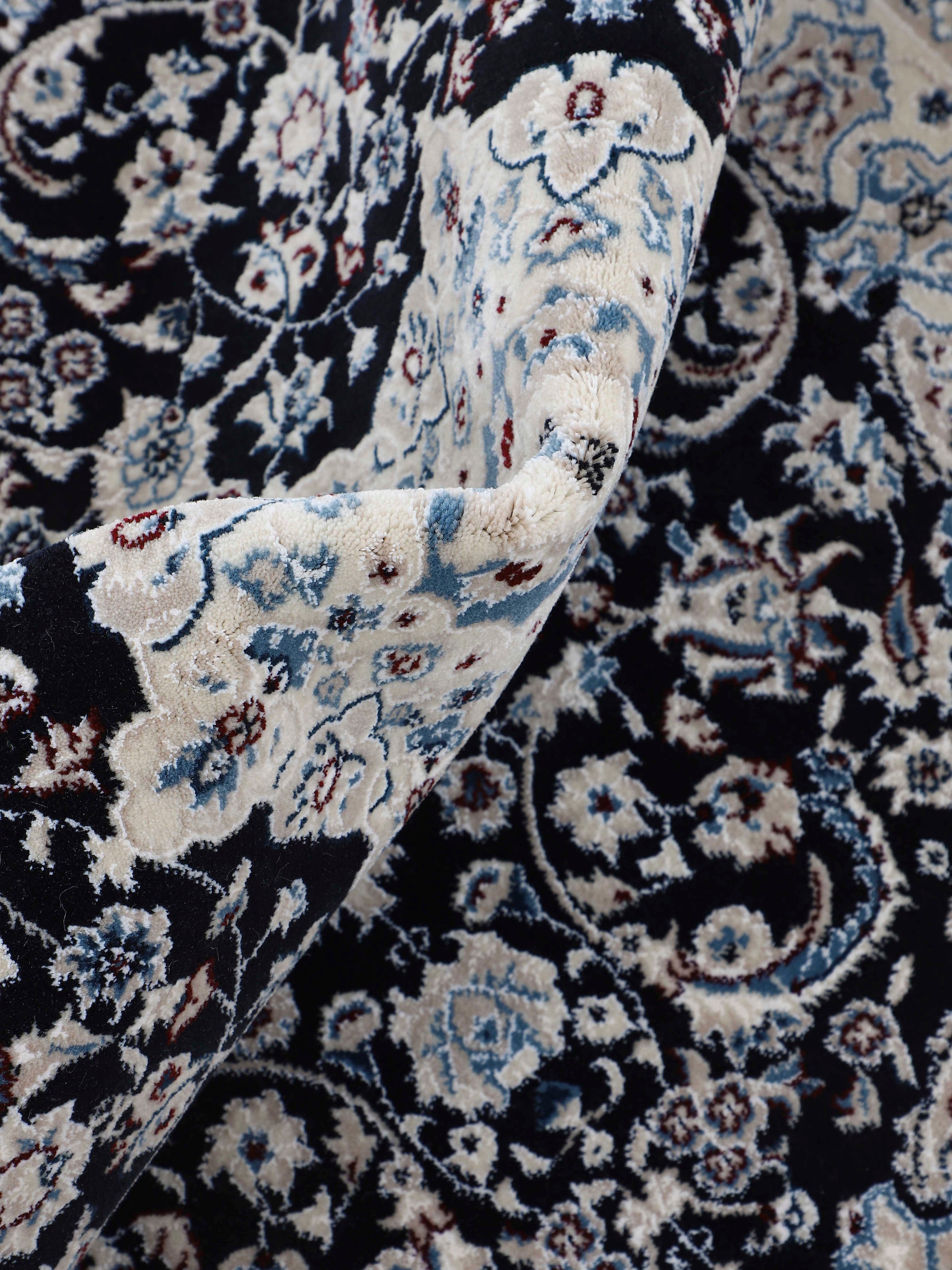 carpetfine Teppich »Nain Diane«, rund, 8 mm Höhe, Kurzflorteppich, Orient Look