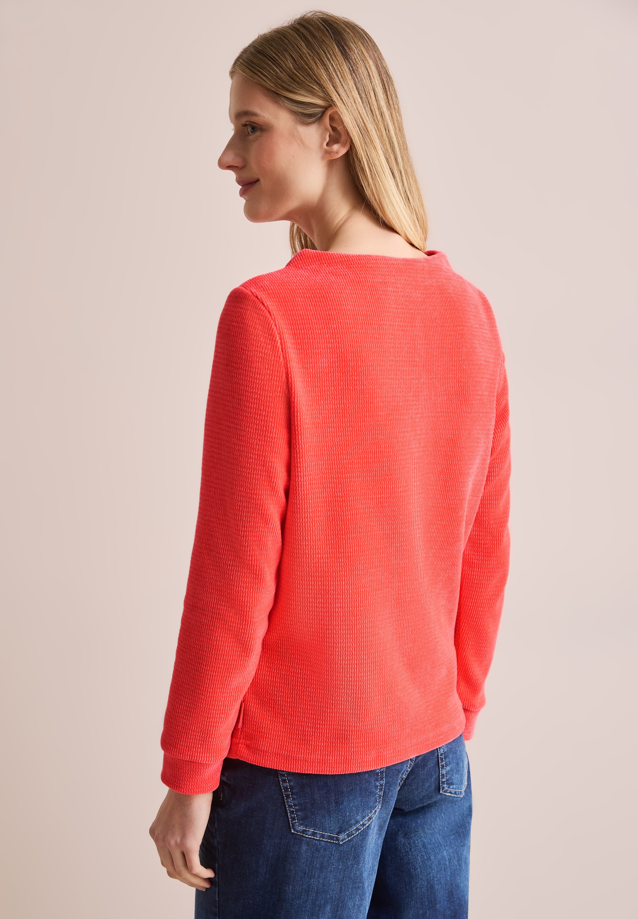 Cecil Langarmshirt, in Cord Qualität