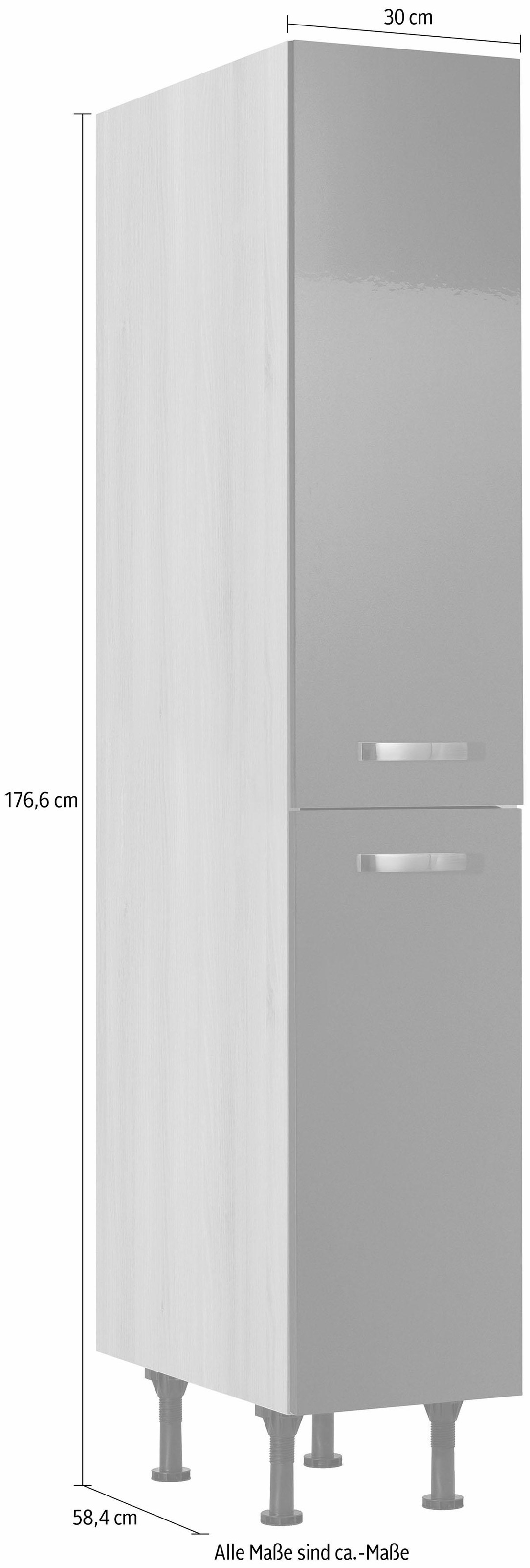 OPTIFIT Apothekerschrank »Cara«, mit 2 Vollauszügen und 4 Ablagen, höhenverstellbare Füsse, Breite 30 cm