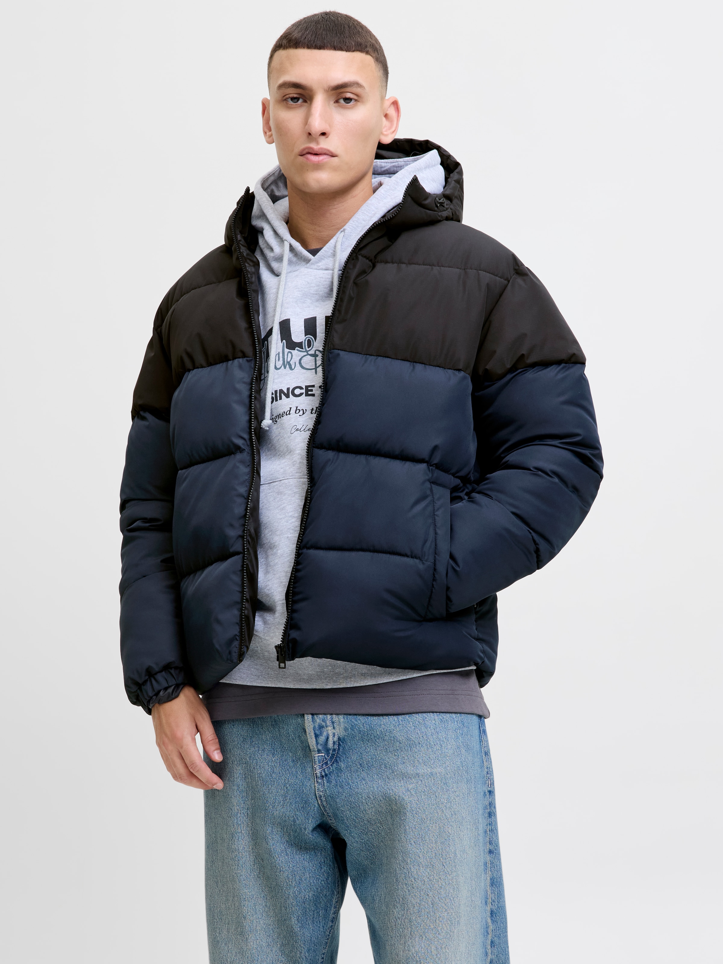 Jack & Jones Steppjacke »JJMAZE PUFFER HOOD« mit Kapuze