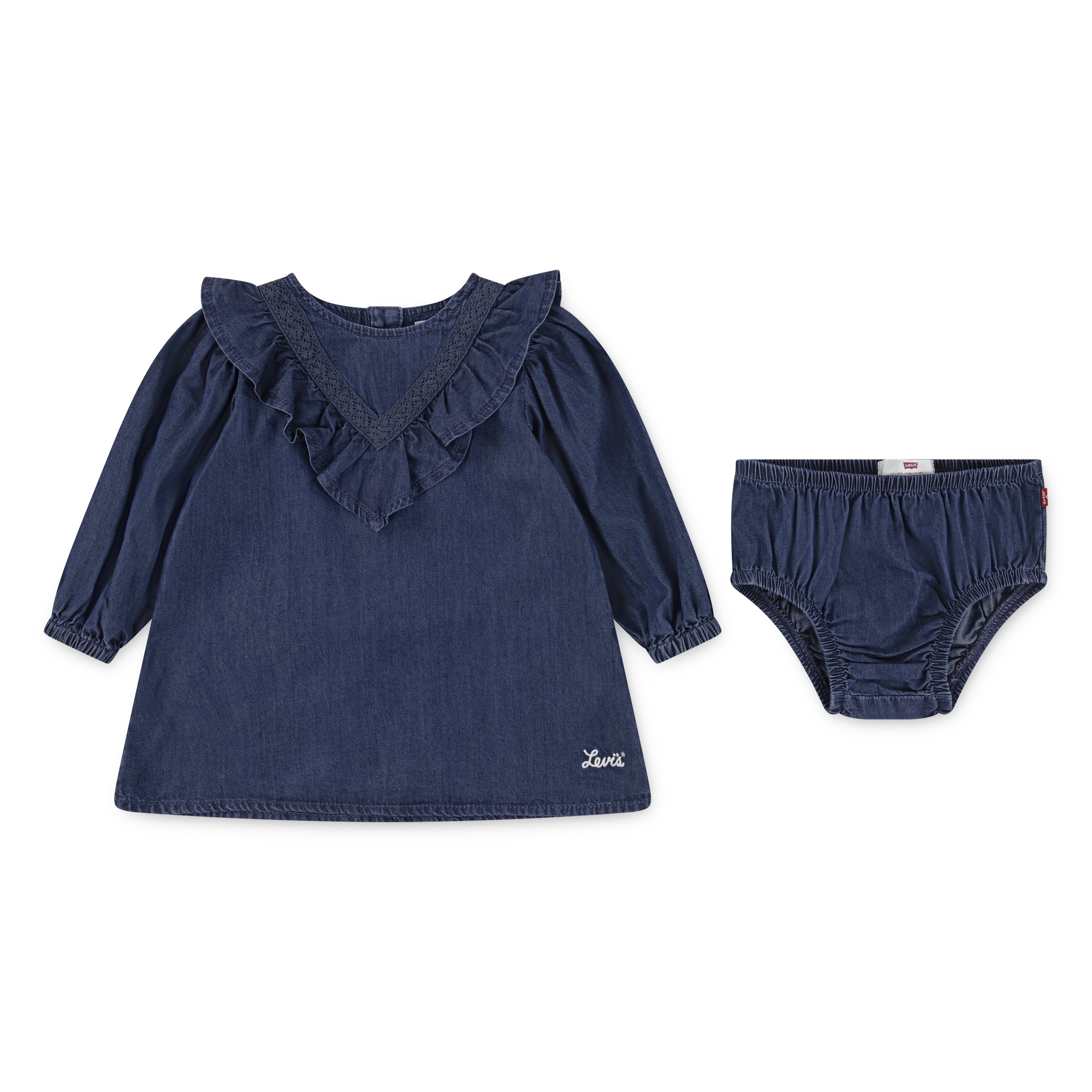 Levi's® Kids Kleid & Hose »LVG WILD WEST RUFFLE DRESS« Set, 2 Stk. mit Rüschenbesatz, for Girls