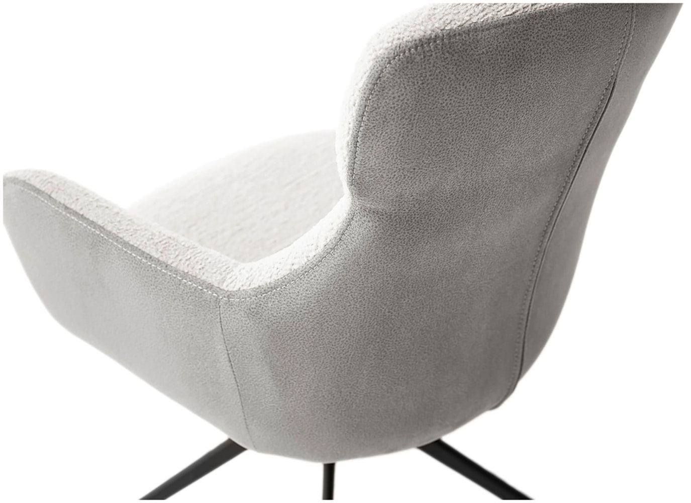 MCA furniture Esszimmerstuhl »PELION«, Feingewebe, (2er-Set), drehbar 360°, Dreh- & Schwingfunktion, Sitzhöhe ca. 50 cm