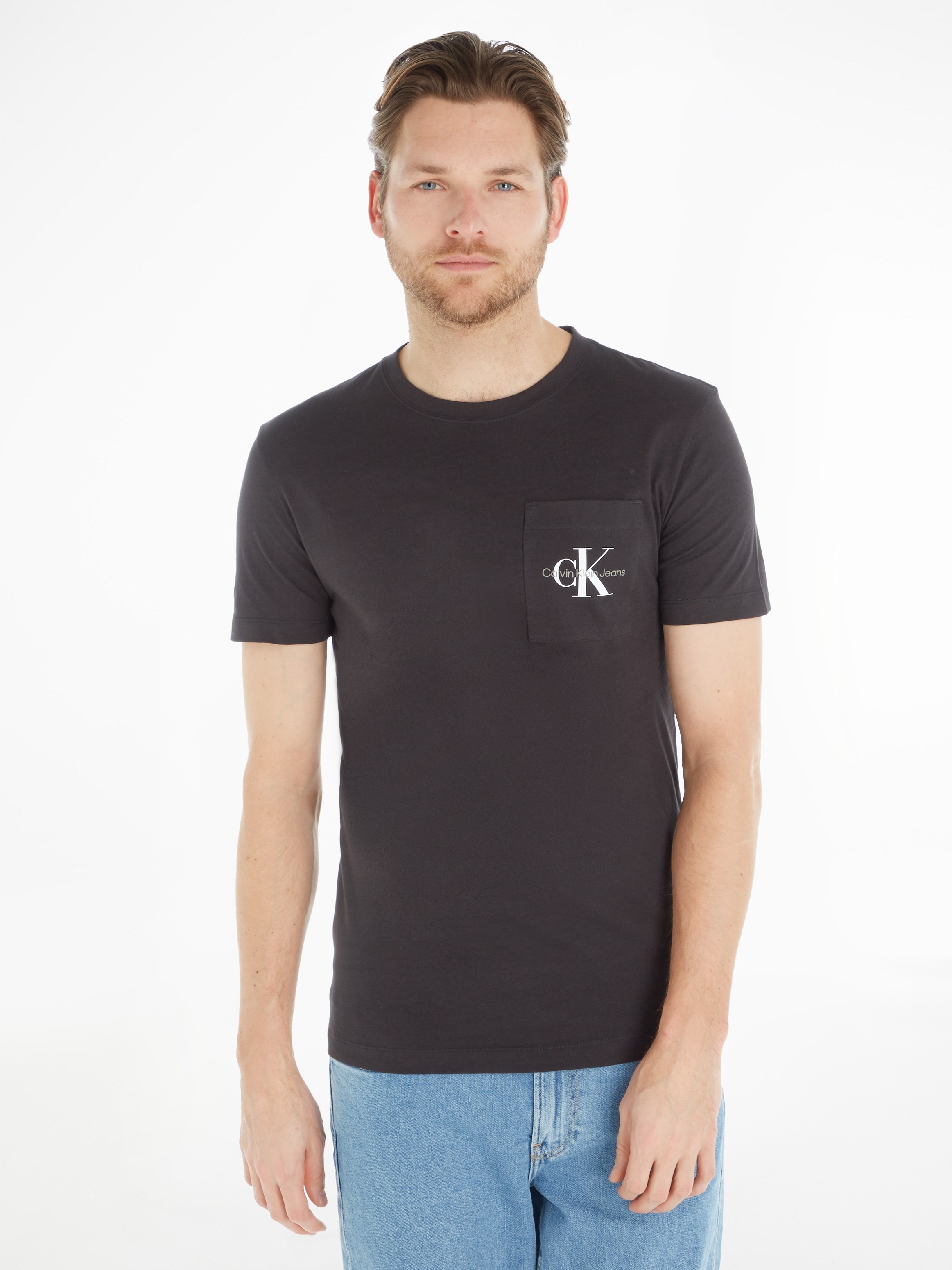 Calvin Klein Jeans T-Shirt »CORE MONOGRAM POCKET SLIM TEE« mit Brusttasche