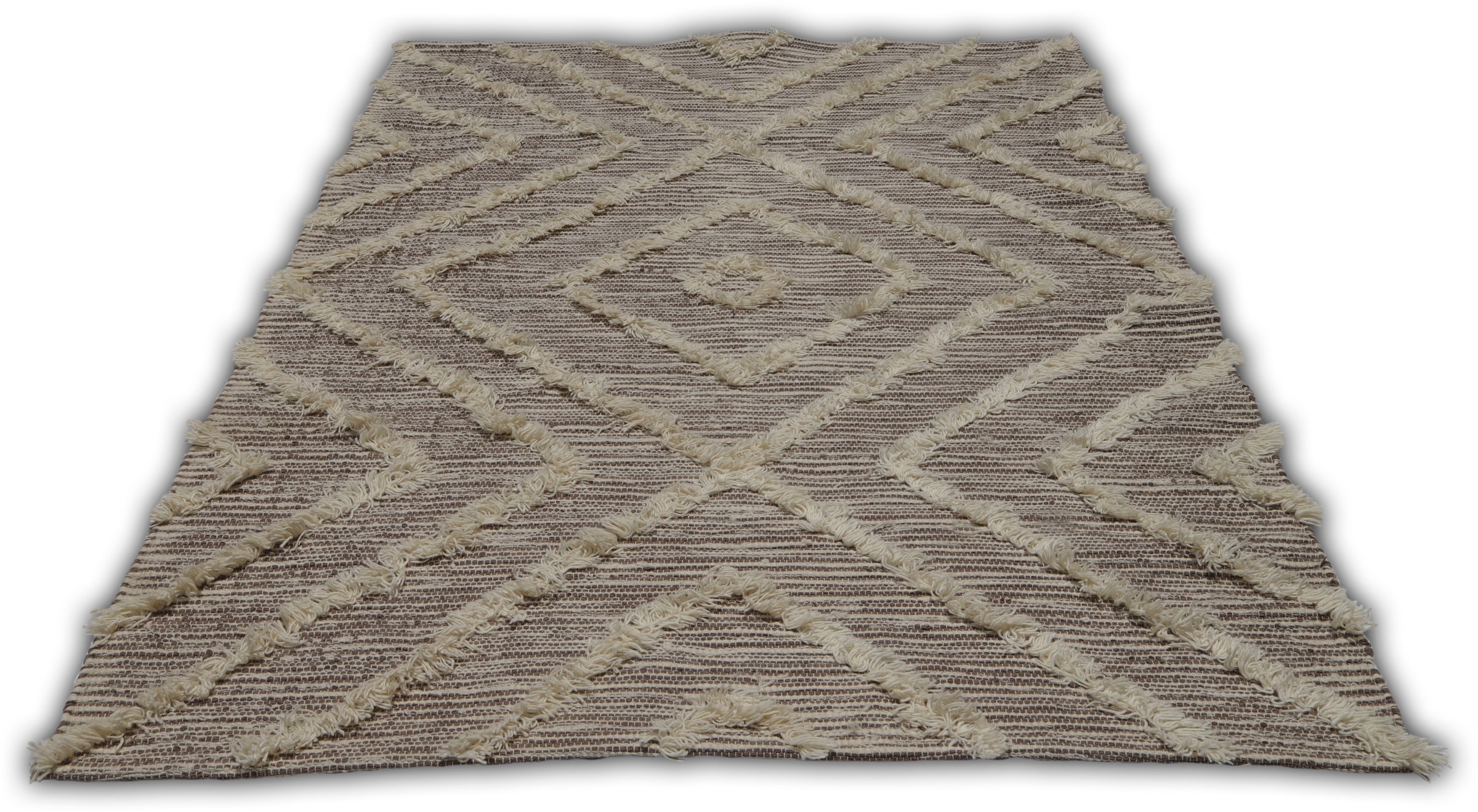 my home Teppich »Kanja«, rechteckig, weiche Haptik, Boho Look,  Berber-Optik, Rauten-Design online bestellen | Jelmoli-Versand