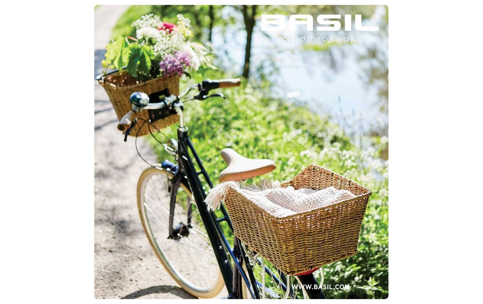 Basil Fahrradkorb »Cento Rattan Look Na«