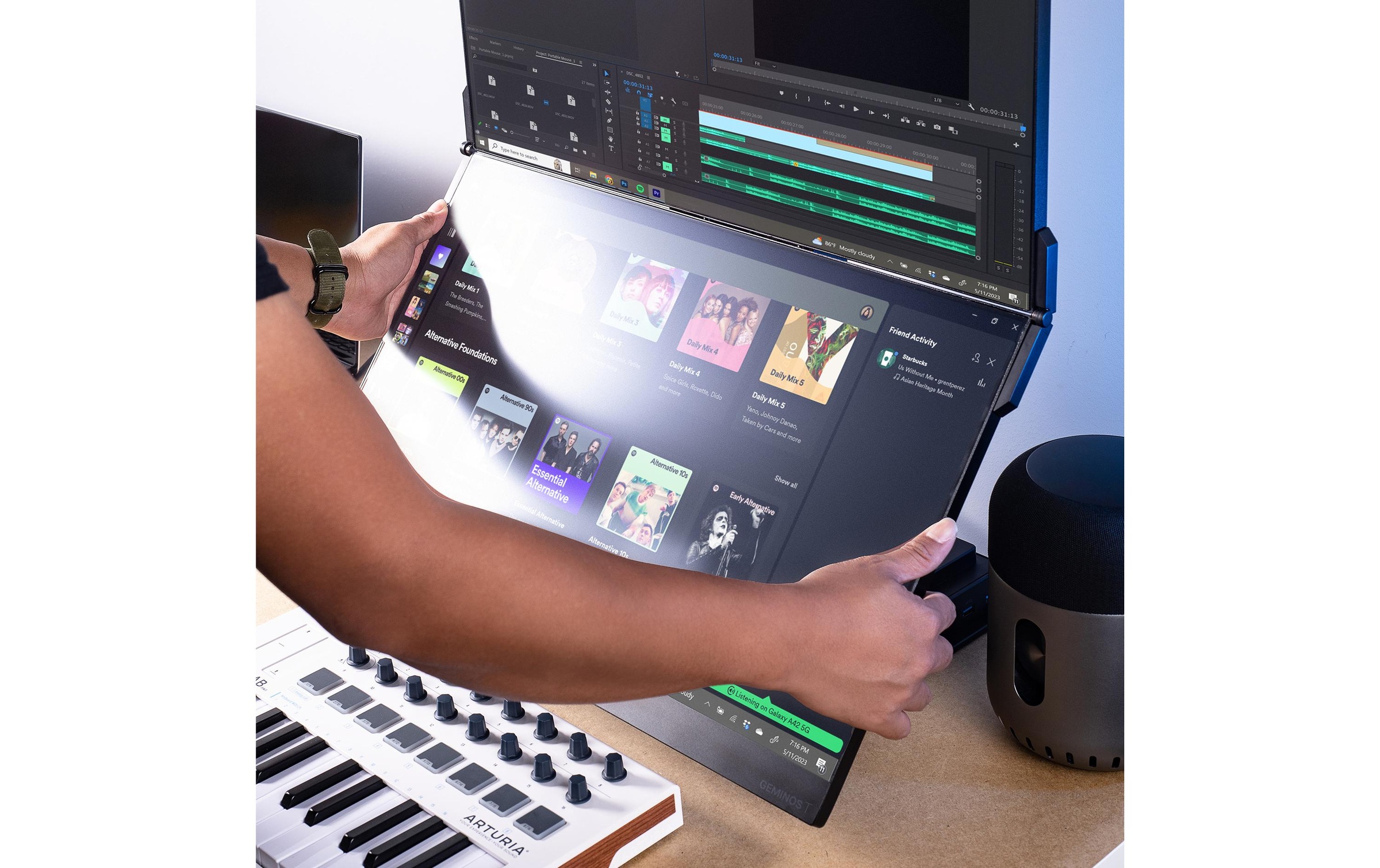 Mobile Pixels LCD-Monitor »Geminos T«, 60,72 cm/24 Zoll, 1920 x 1080 px, Full HD, 60 Hz