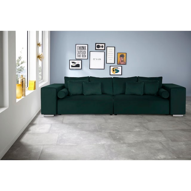 ❤ INOSIGN Big-Sofa »Aliya«, incl. Bettfunktion und Bettkasten, Breite 290  cm,incl. Zierkissen ordern im Jelmoli-Online Shop