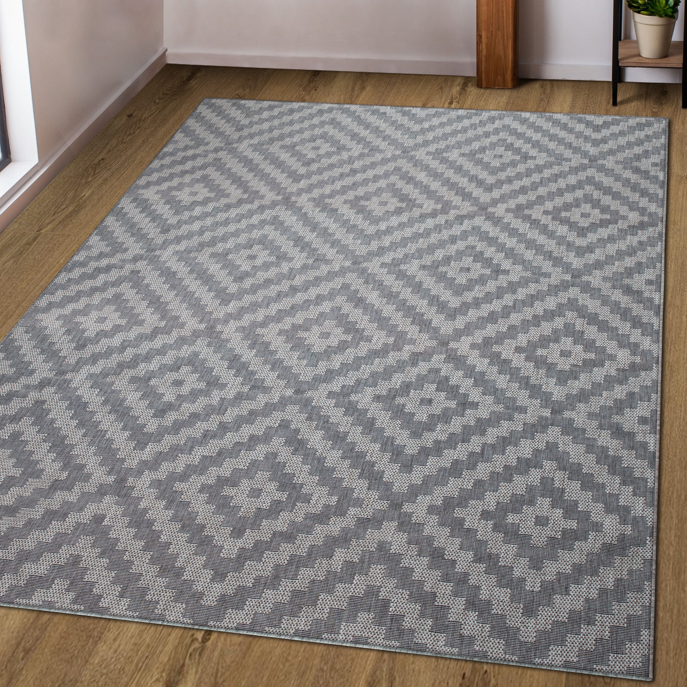 my home Teppich »Cordoba auch als Läufer erhältlich«, rechteckig, 3 mm Höhe, In- und Outdoor geeignet, Sisal-Optik, Wetterfest & UV-beständig, Boho