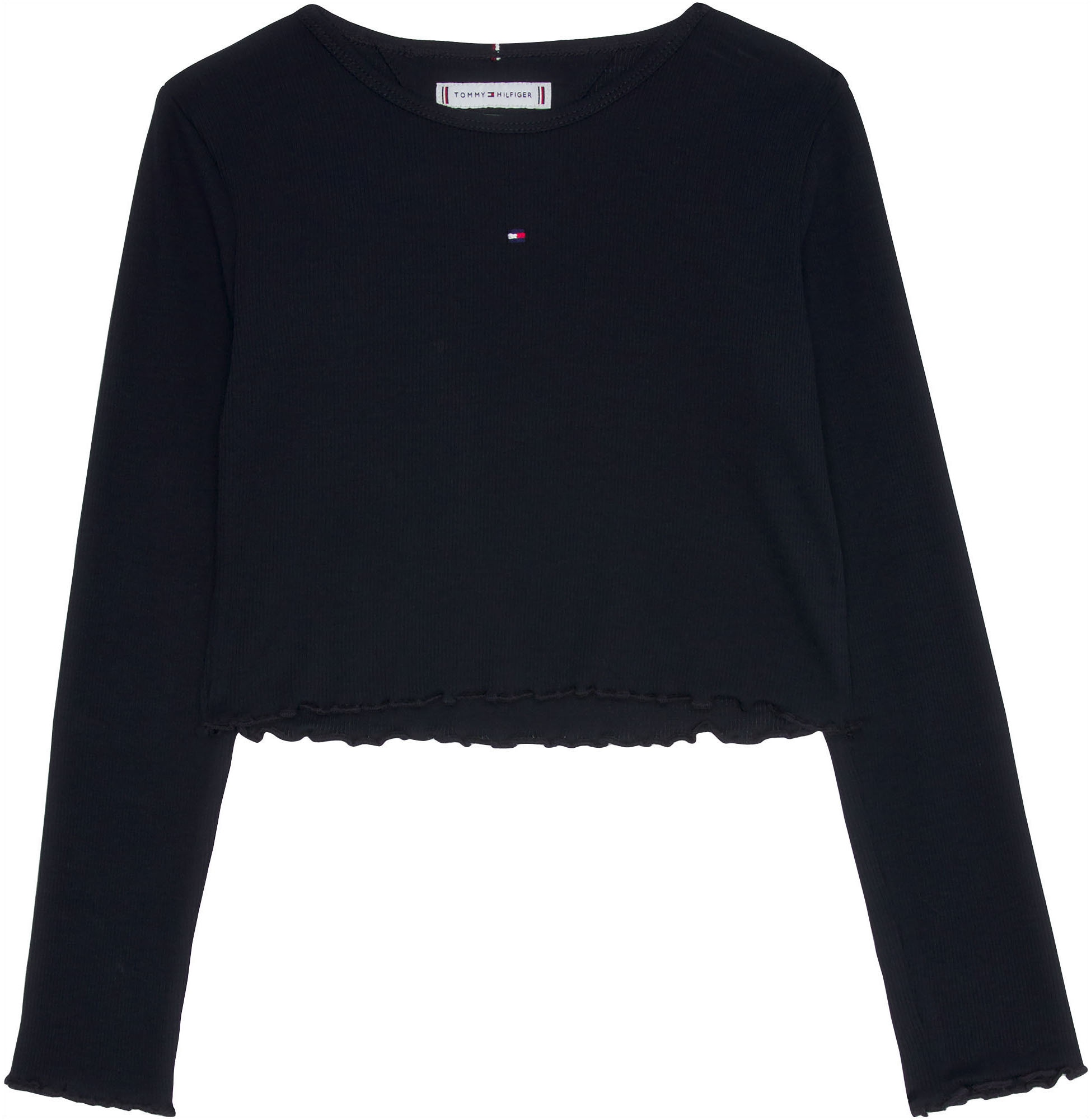 Tommy Hilfiger Langarmshirt »ESSENTIAL RIB TOP L/S«, in leichter Rippenstruktur