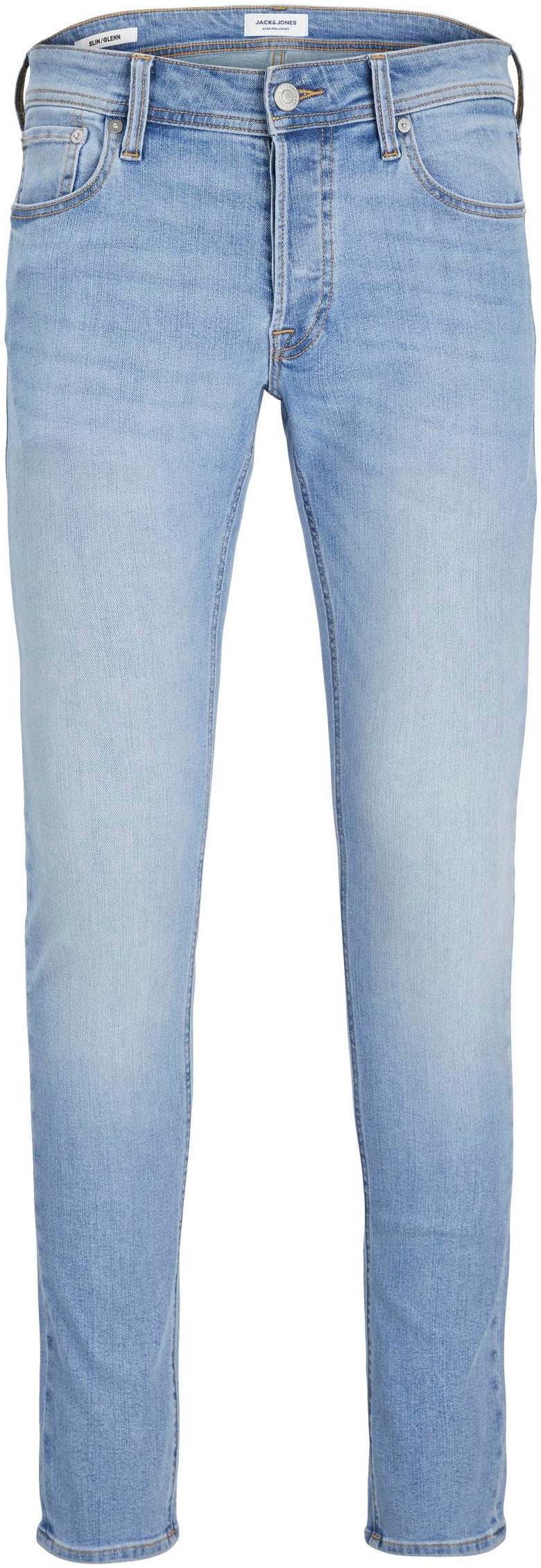 Jack & Jones Slim-fit-Jeans »JJIGLENN mit Used-Look und Stretchkomfort«, Abriebeffekte, modisch, slim fit, Baumwollmischung