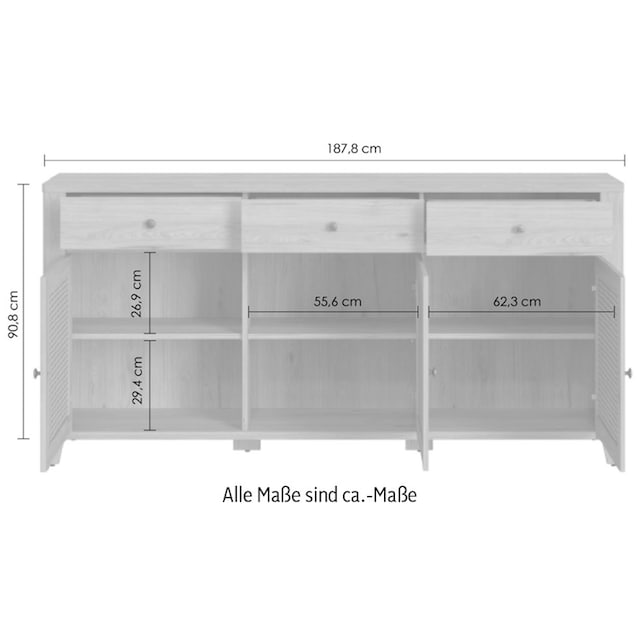 INOSIGN Sideboard »CESTINO«, Breite ca. 188 cm online shoppen |  Jelmoli-Versand