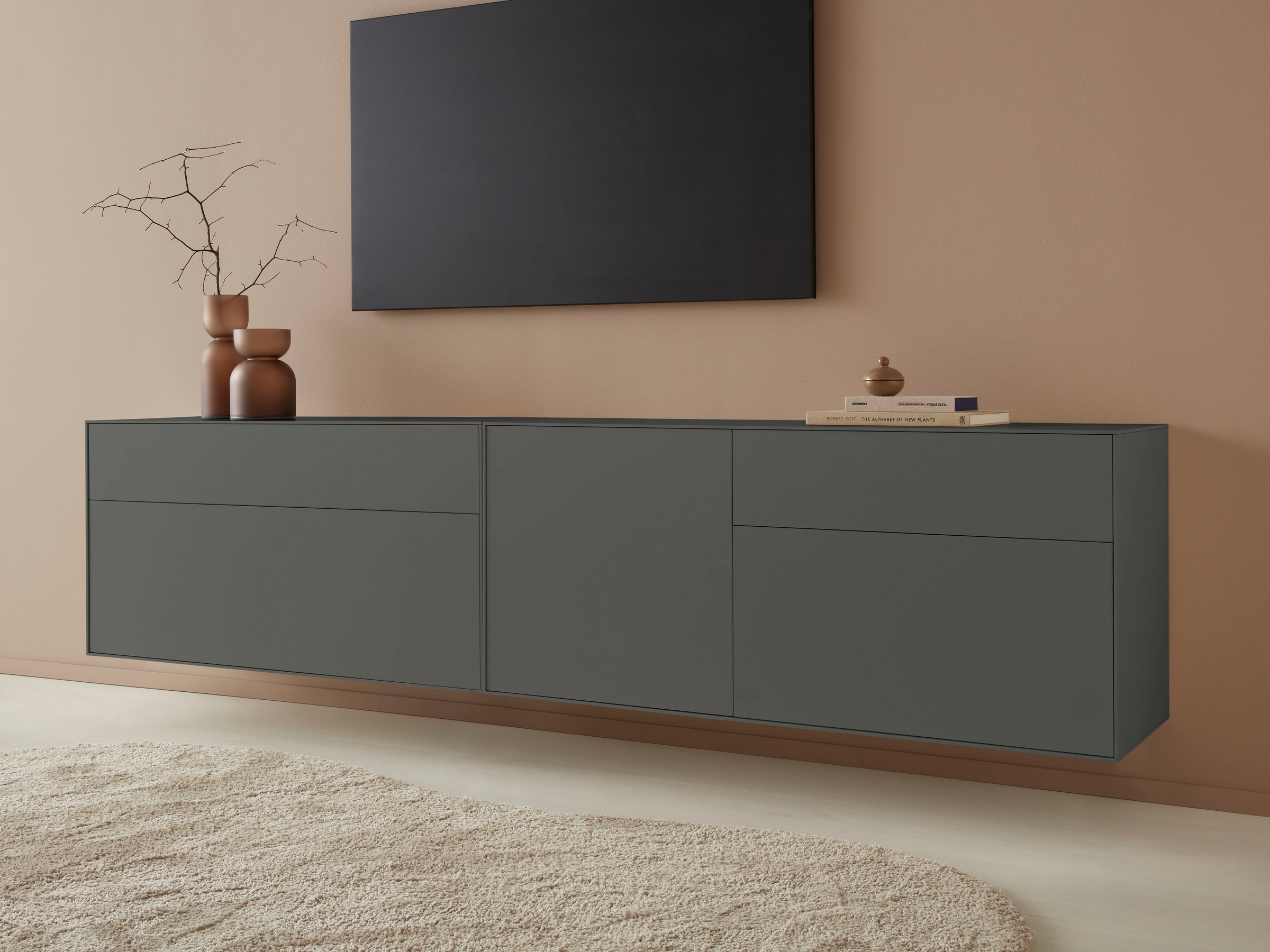LeGer Home by Lena Gercke Lowboard »Essentials«, Breite: 112 cm, MDF lackiert, Push-to-open-Funktion