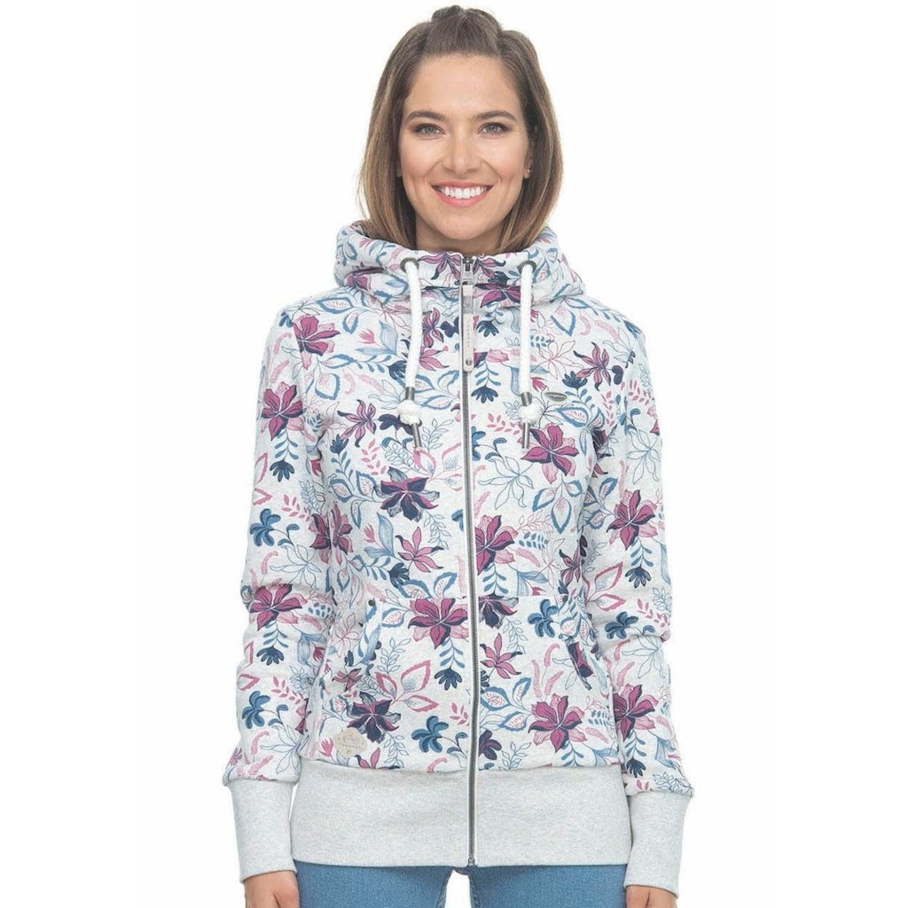 Ragwear Kapuzensweatjacke »NESKA ZIP«, in melierter Optik