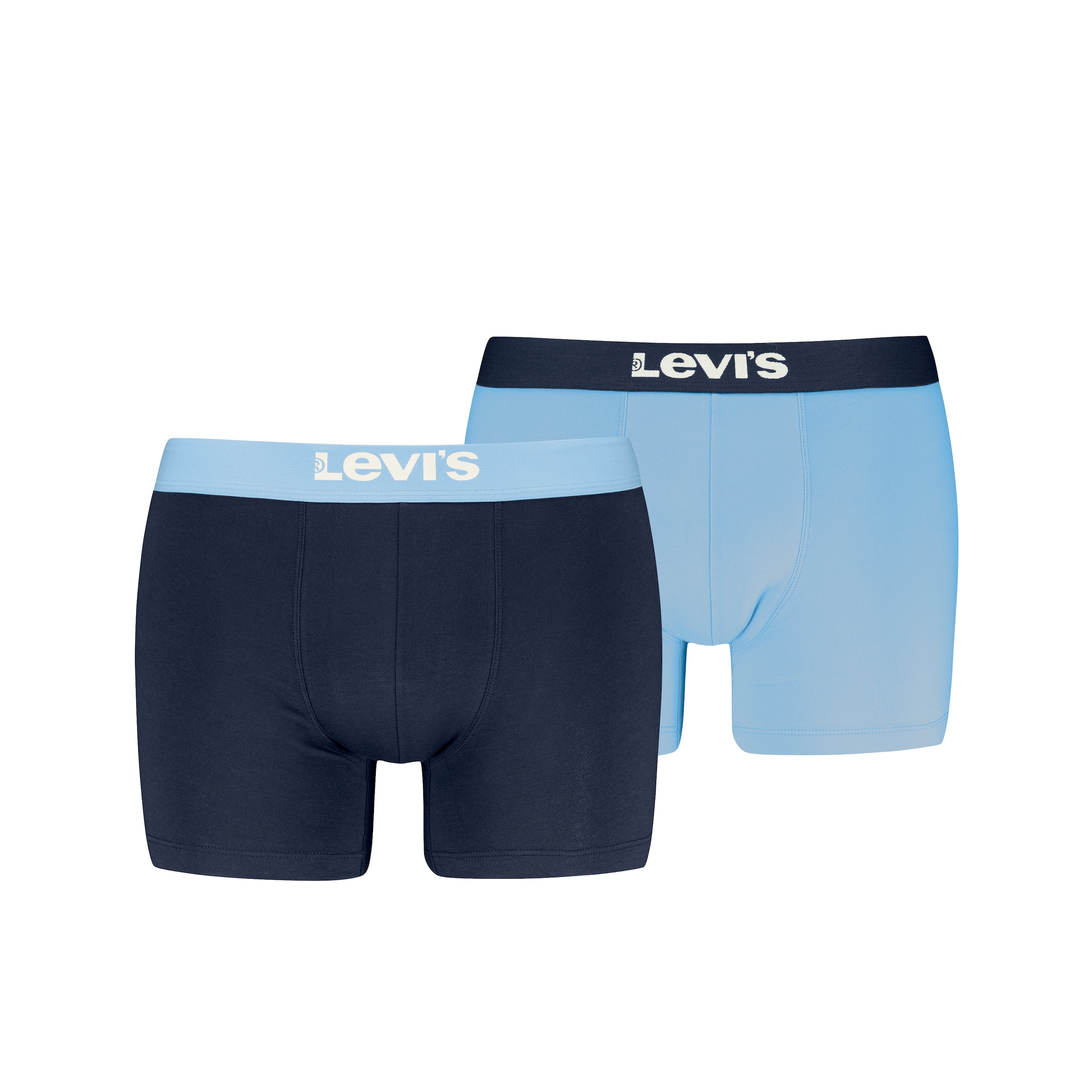 Levi's® Boxershorts »LEVIS MEN SLD BASC BOXER BRIEF ORG CO 2P« Packung, 2er Pack, mit breitem Logobund