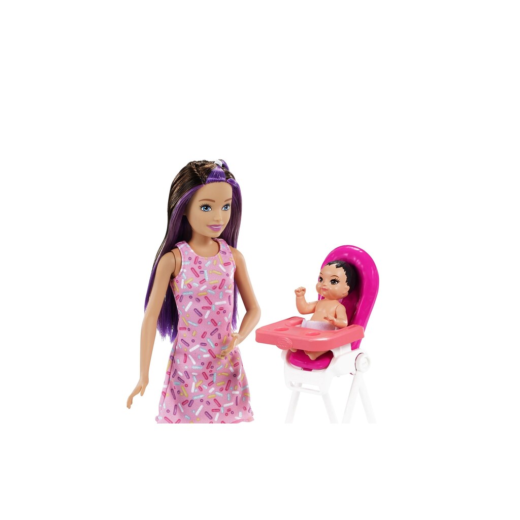 Barbie Spielfigur »Babysitters Inc. Geburtstag mit Baby-Puppe«