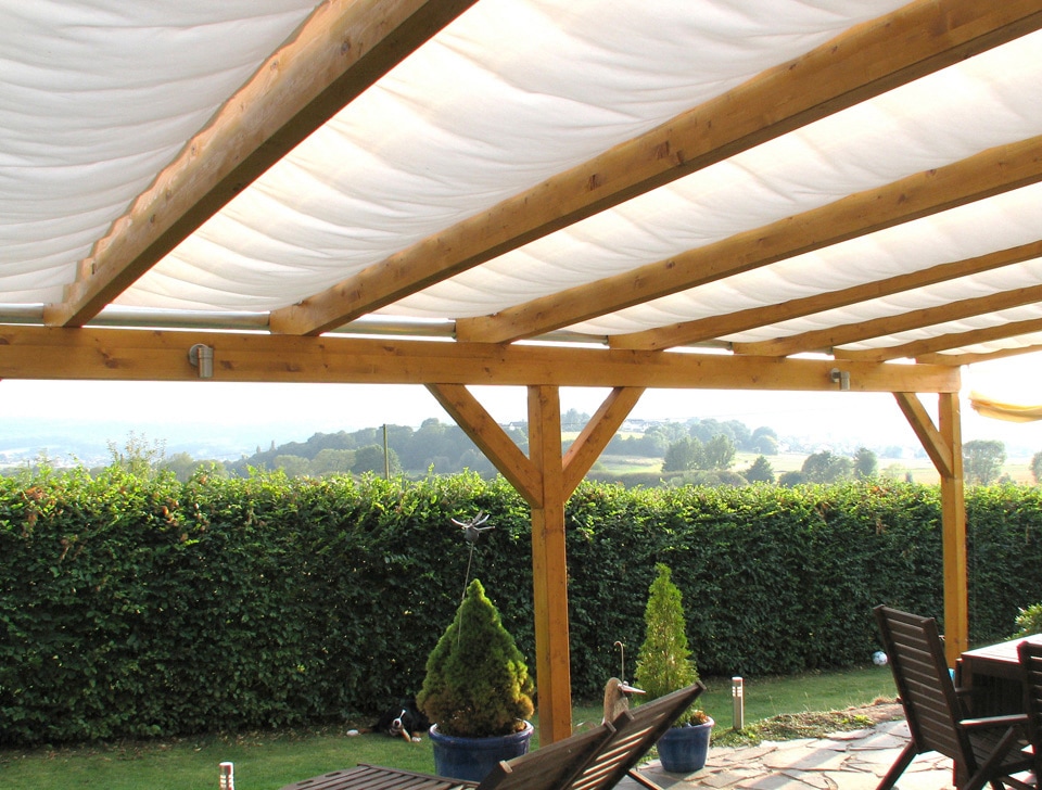 Floracord Sonnensegel »Wasser- und schmutzabweisend« 512 x 300 cm mit 5 Feldern, mit Seilspanntechnik