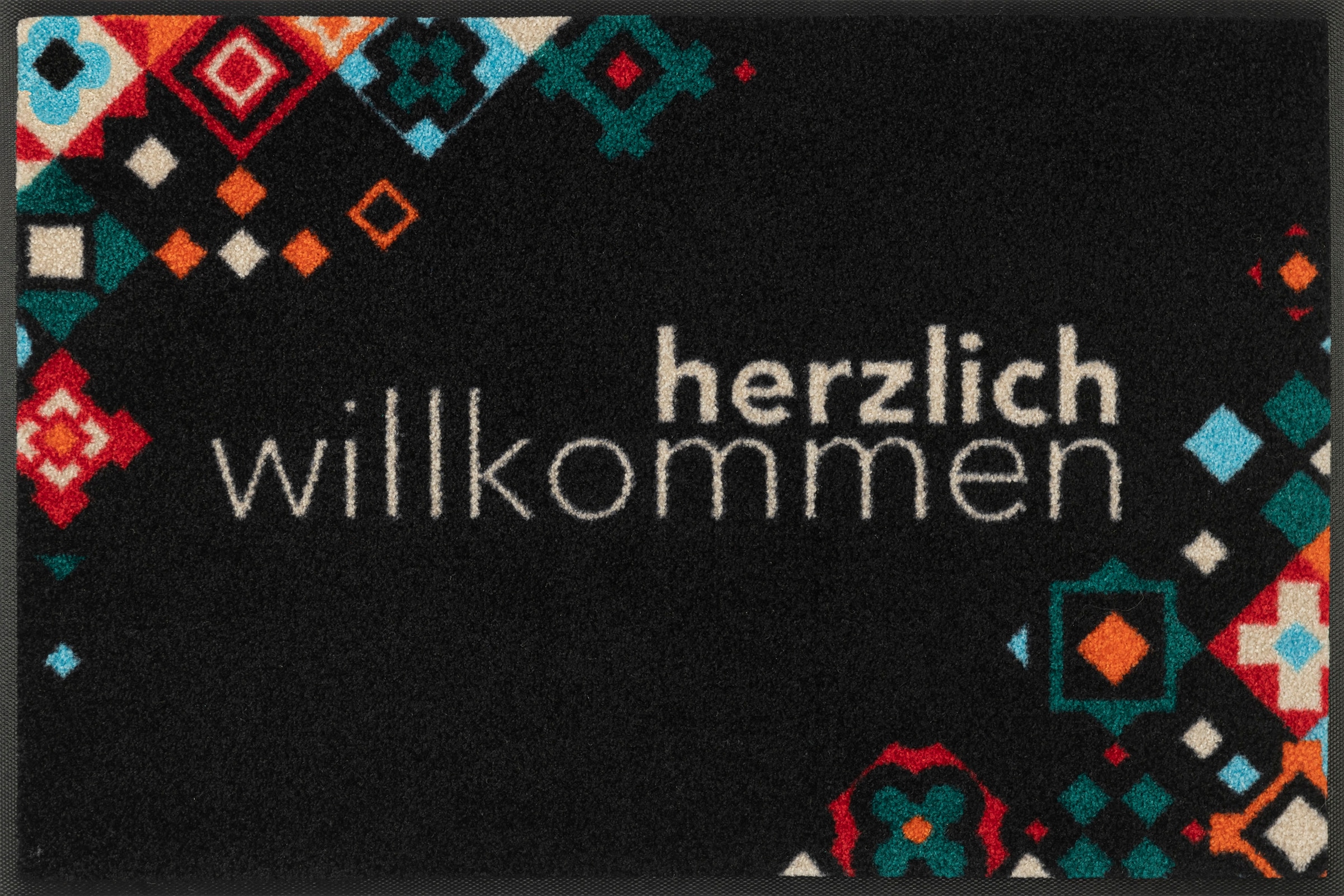 bestellen Kleen-Tex »Willkommen | Jelmoli-Versand wash+dry by bunt«, rechteckig Mosaik online Fussmatte