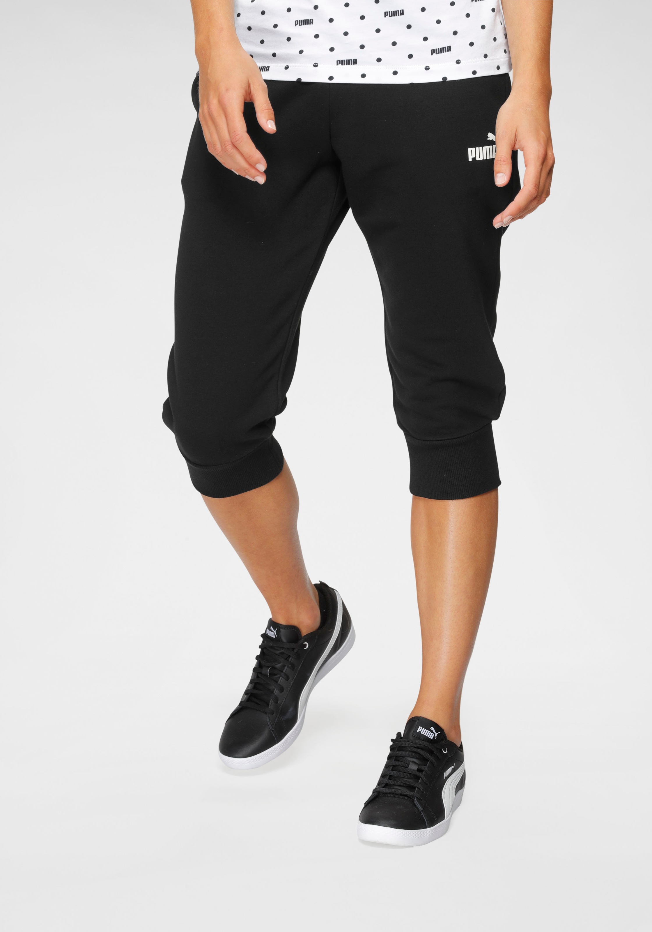 PUMA Trainingshose »ESS CAPRI SWEATPANTS TR« sportlicher Stil, mit Nahttaschen, pflegeleicht
