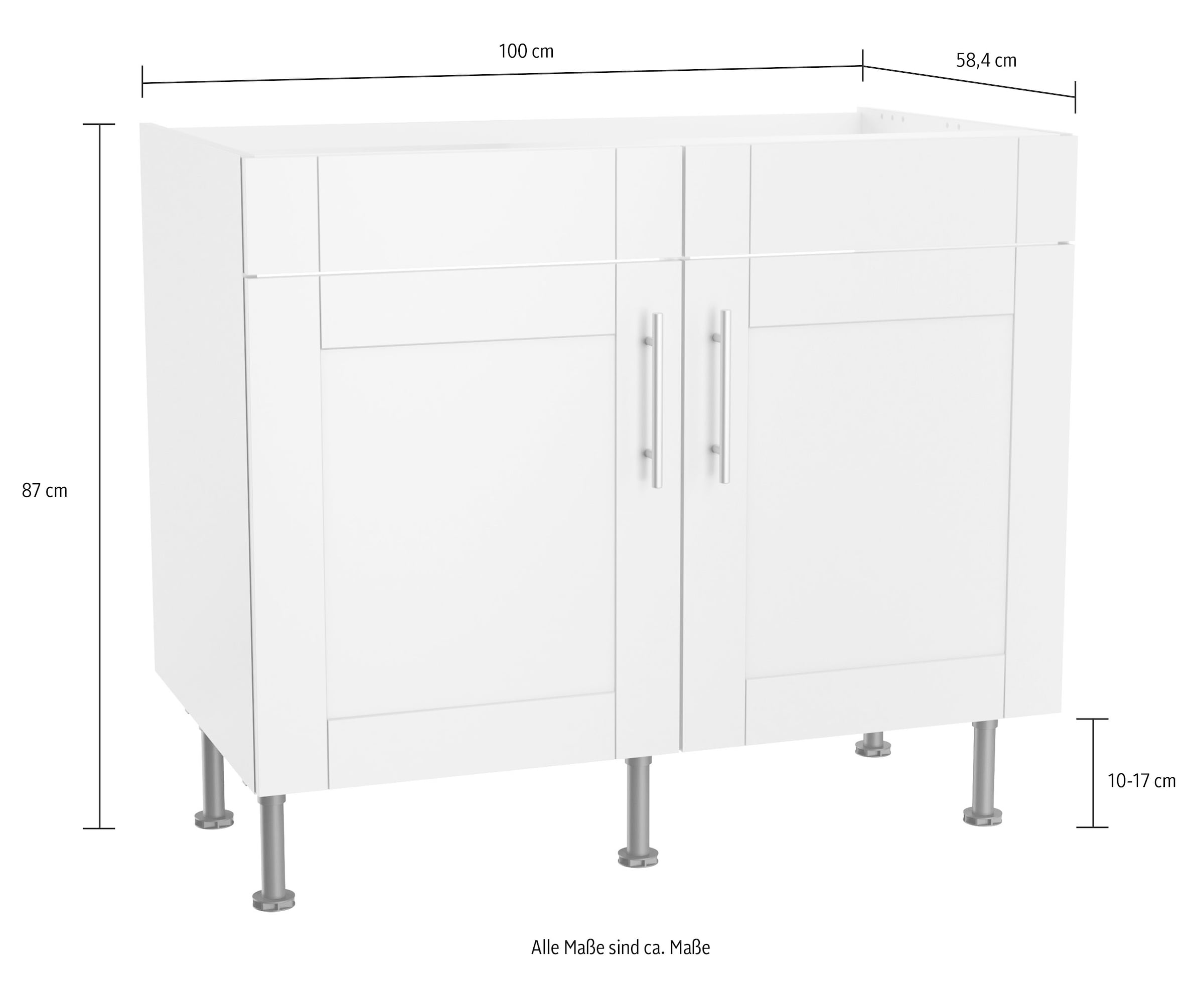 OPTIFIT Spülenschrank »Ahus«, Breite 100 cm