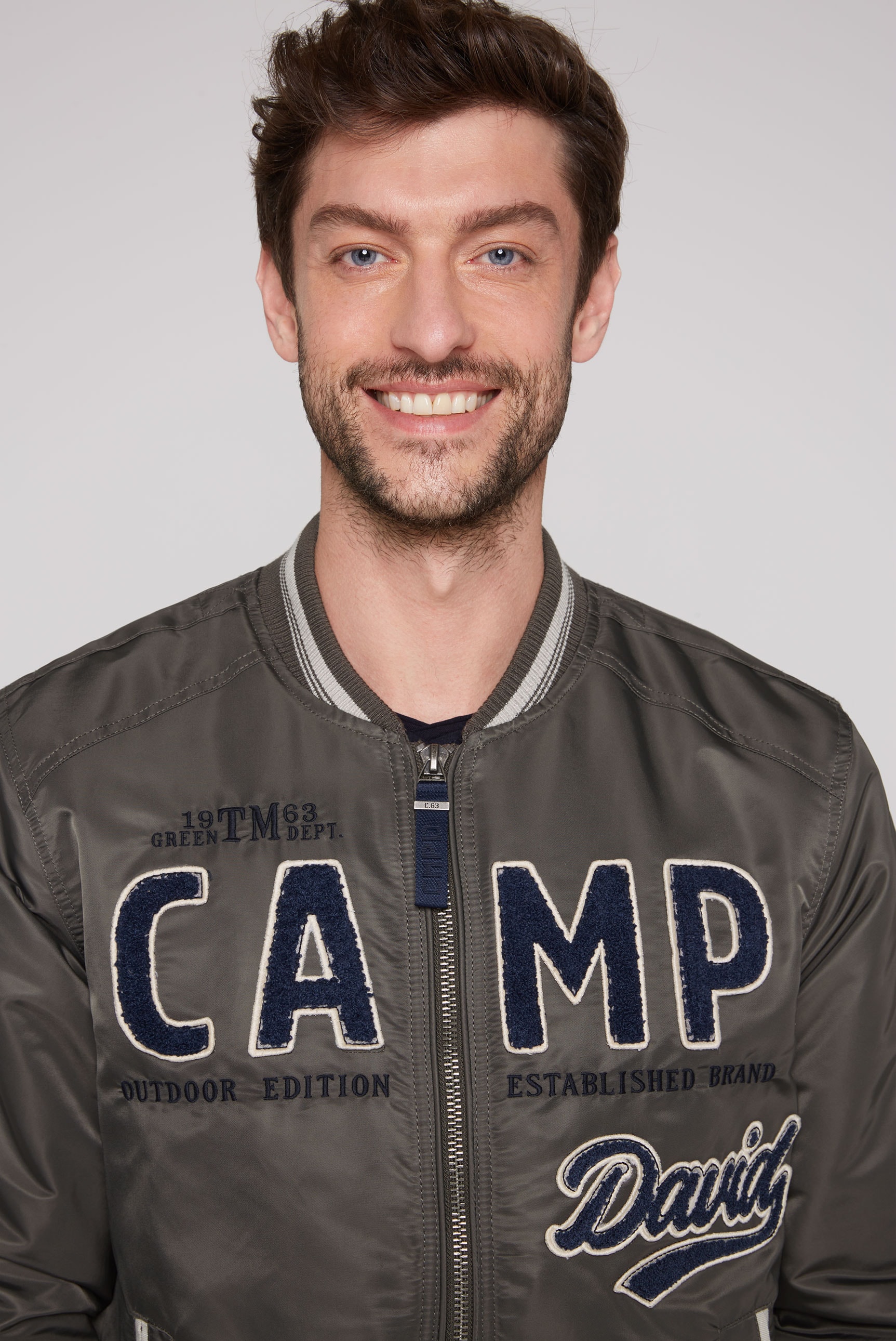 CAMP DAVID Blouson, mit Frottee-Logo bestellen grossem | online Jelmoli-Versand