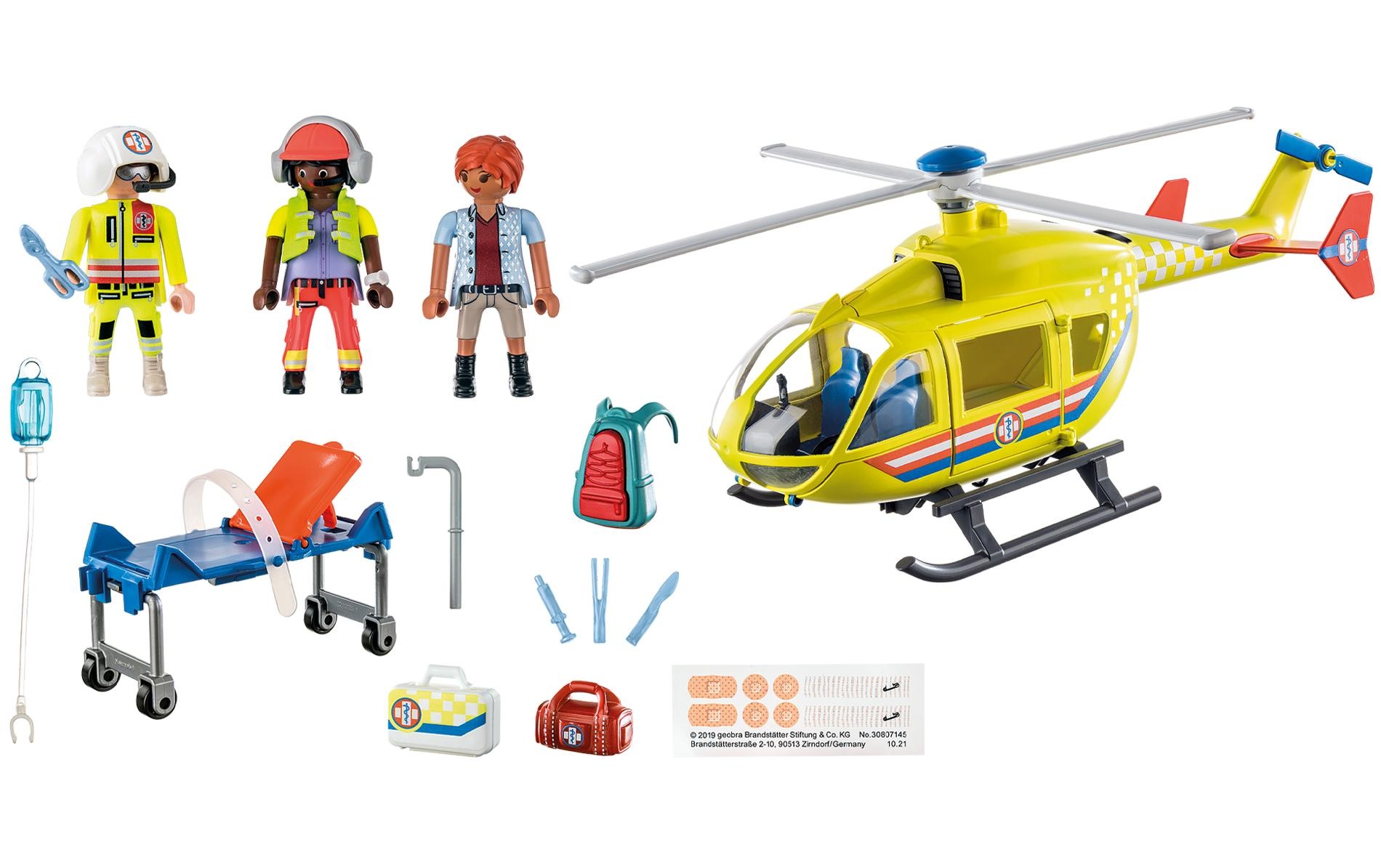 Playmobil® Spielbausteine »City Life Rettungshelikopter 71203«, (48 St.)