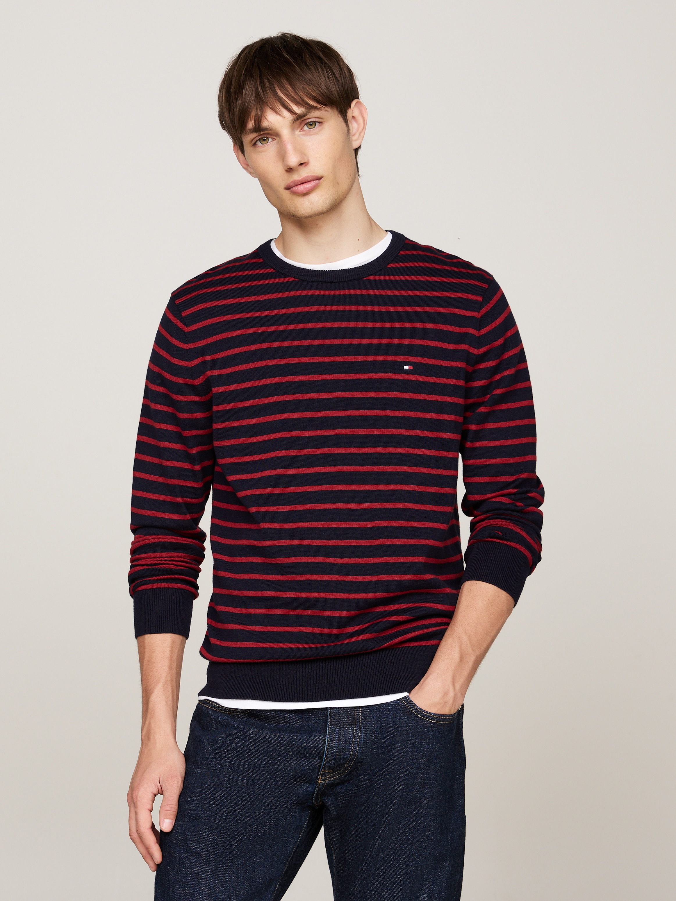 Tommy Hilfiger Rundhalspullover »ESSENTIAL COTTON CREW NECK«